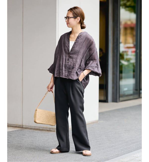 FRAMeWORK「《追加》ライトダブルクロスイージースラックス3」|スラックス|