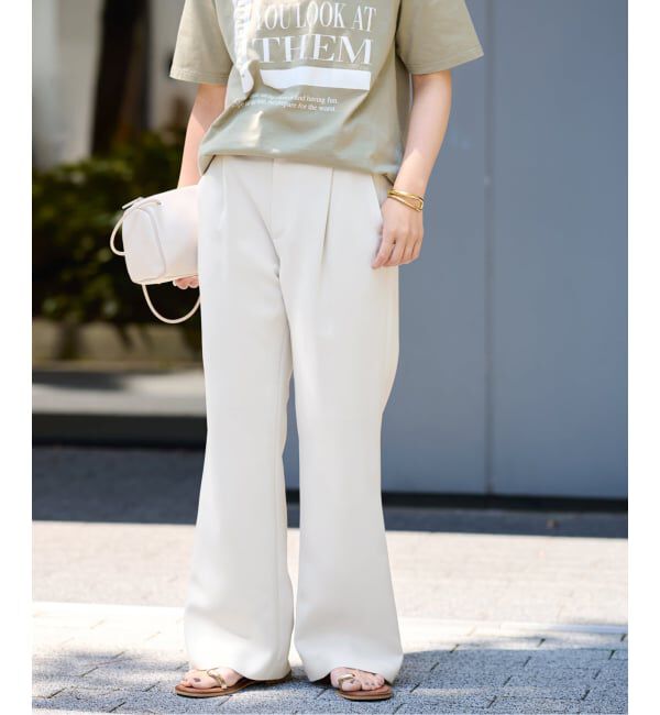 FRAMeWORK「《追加》ライトダブルクロスイージースラックス3」|スラックス|