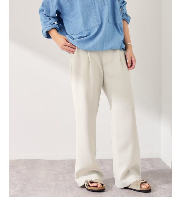 FRAMeWORK「《追加》ライトダブルクロスイージースラックス3」|スラックス|