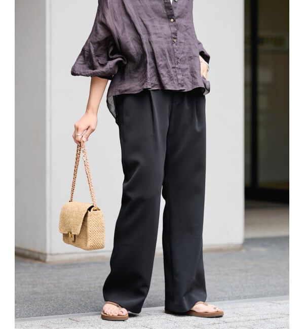 FRAMeWORK「《追加》ライトダブルクロスイージースラックス3」|スラックス|