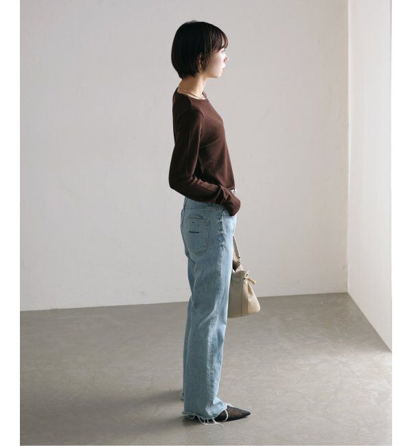  「《追加》【洗える】ウールテレコクルーネックカットソー」|Tシャツ・カットソー|