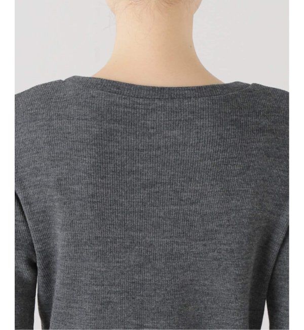  「《追加》【洗える】ウールテレコクルーネックカットソー」|Tシャツ・カットソー|
