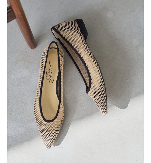  「《追加3》ポインテッドネットフラット」|その他|ベージュ