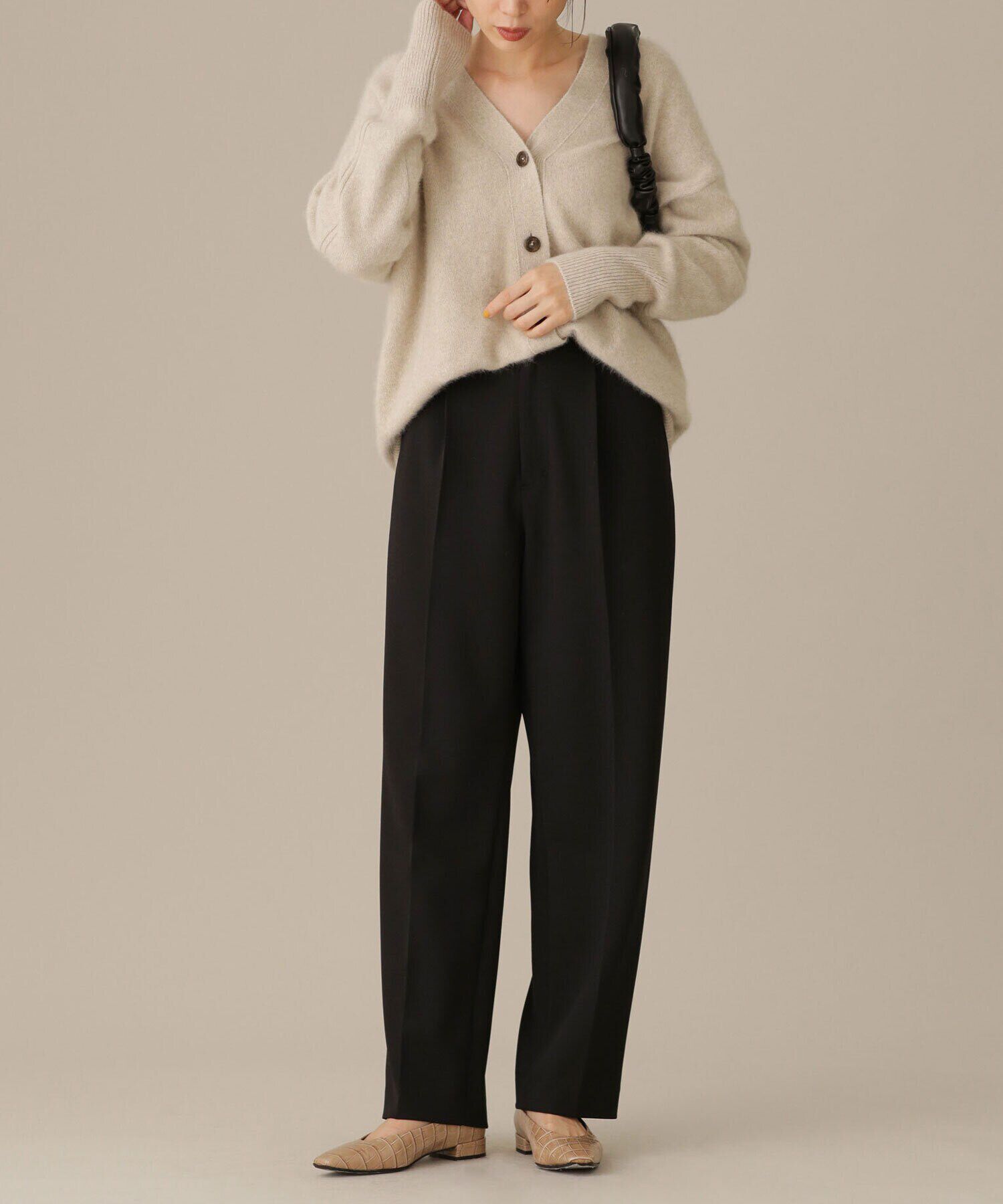 nano･universe「LB.03/ユルテーパードパンツ」|スラックス|