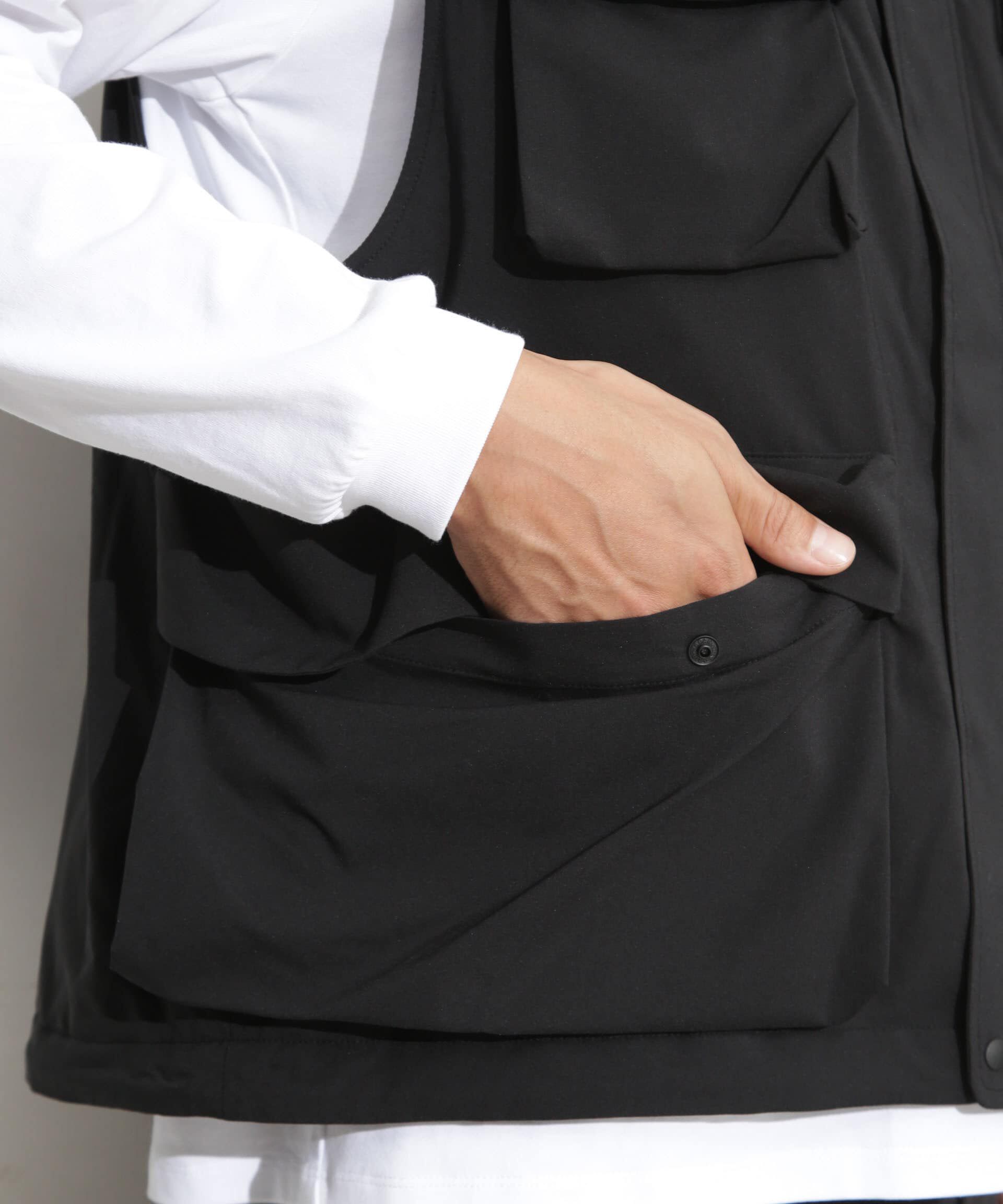 nano･universe「「Octa(R) CPCP(R)」ウォータープルーフカーゴベスト」|アウトドア|