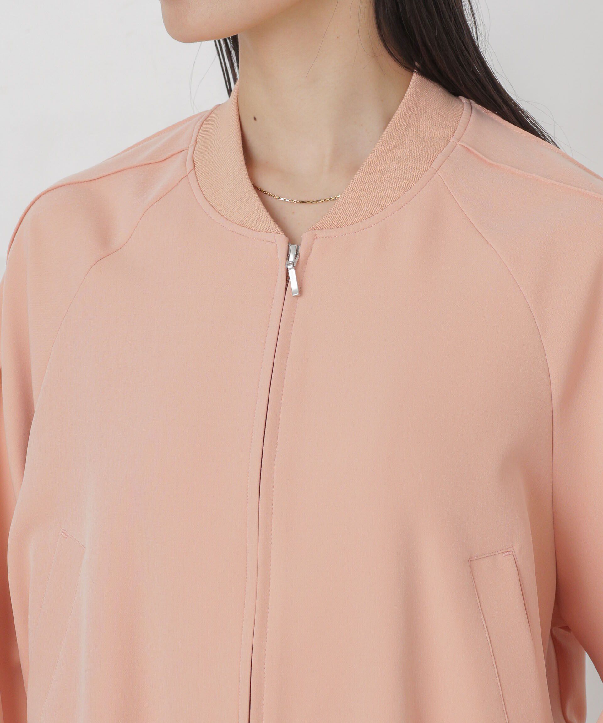 nano･universe「ダブルクロスリブブルゾン」|ブルゾン・スタジャン|