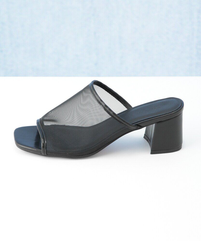 nano･universe「チャンキーヒールメッシュサンダル」|サンダル|