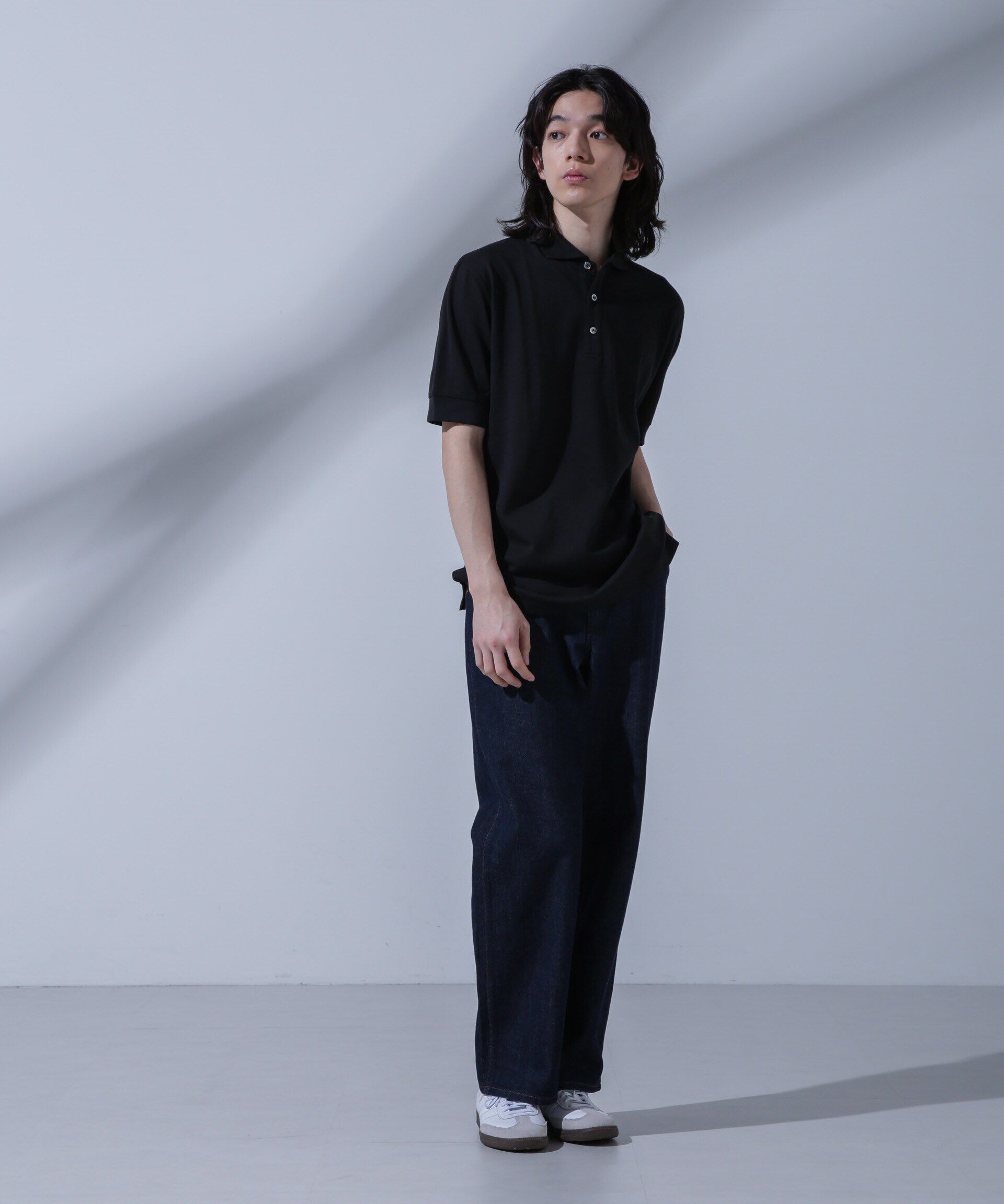 nano･universe「WEB限定/Anti Soaked(R)  汗染み防止ポロシャツ/カッタウェイ」|Tシャツ・カットソー|