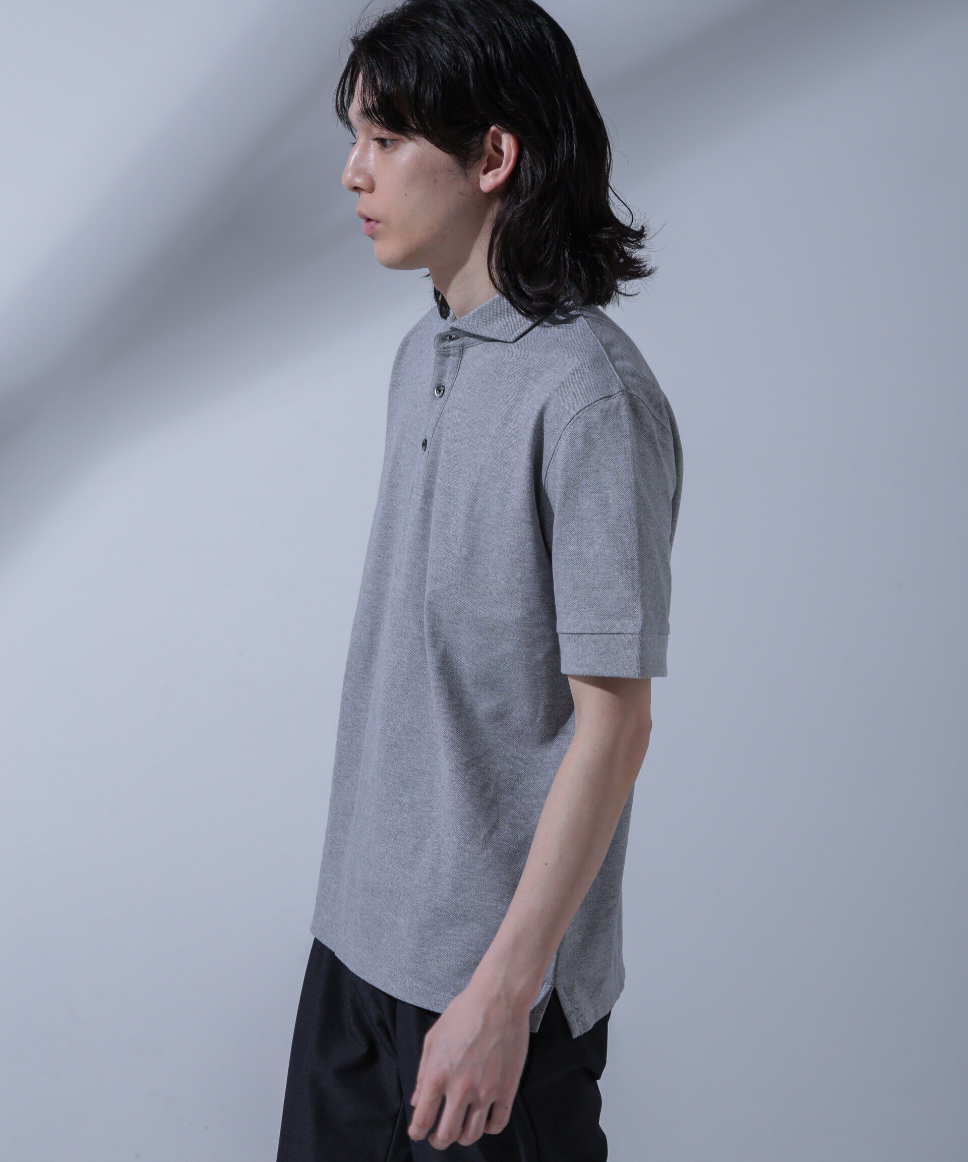 nano･universe「WEB限定/Anti Soaked(R)  汗染み防止ポロシャツ/カッタウェイ」|Tシャツ・カットソー|