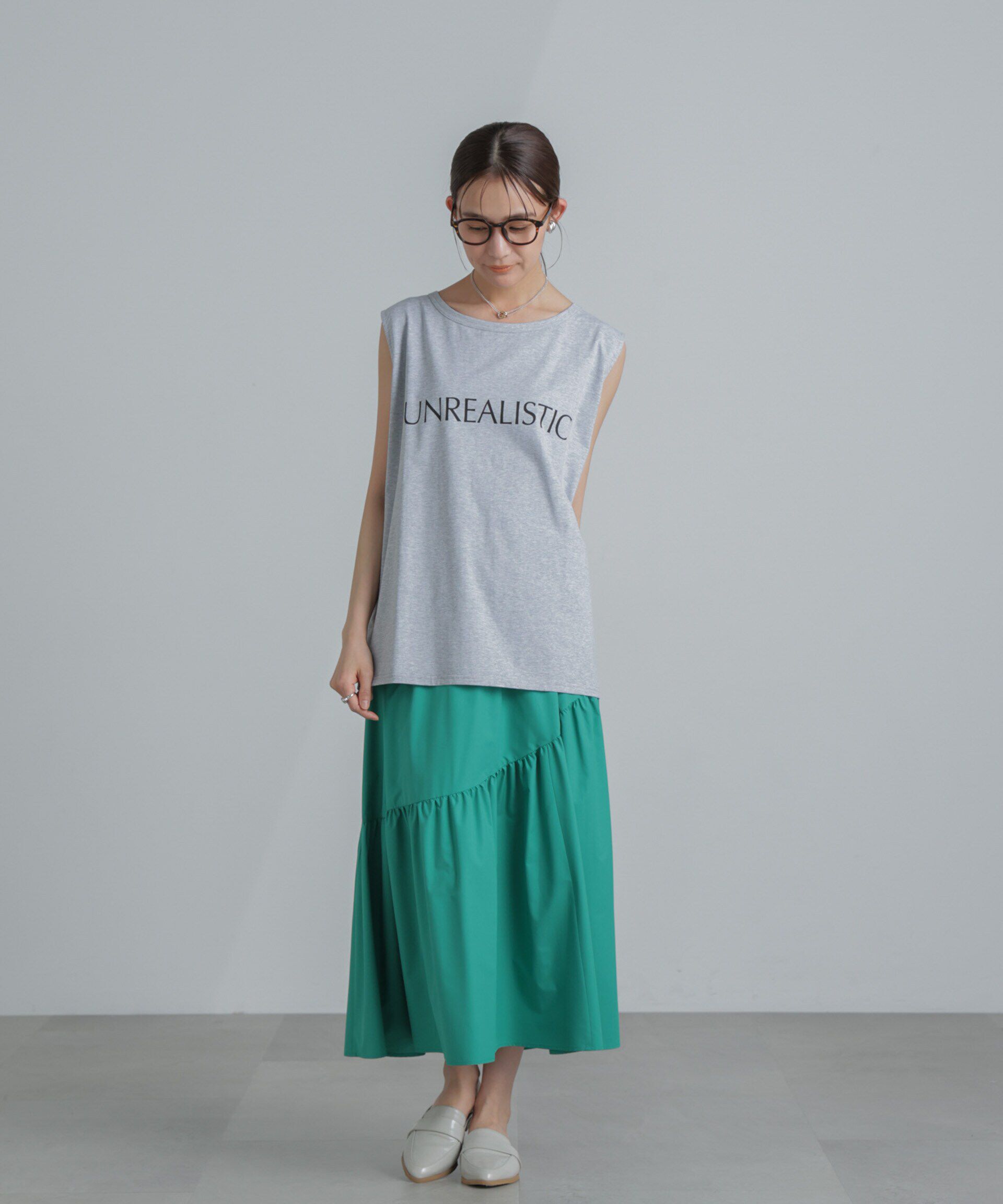 nano･universe「<撥水機能><ウォッシャブル>MINOTECH(R) アシメティアードギャザースカート」|スカート|