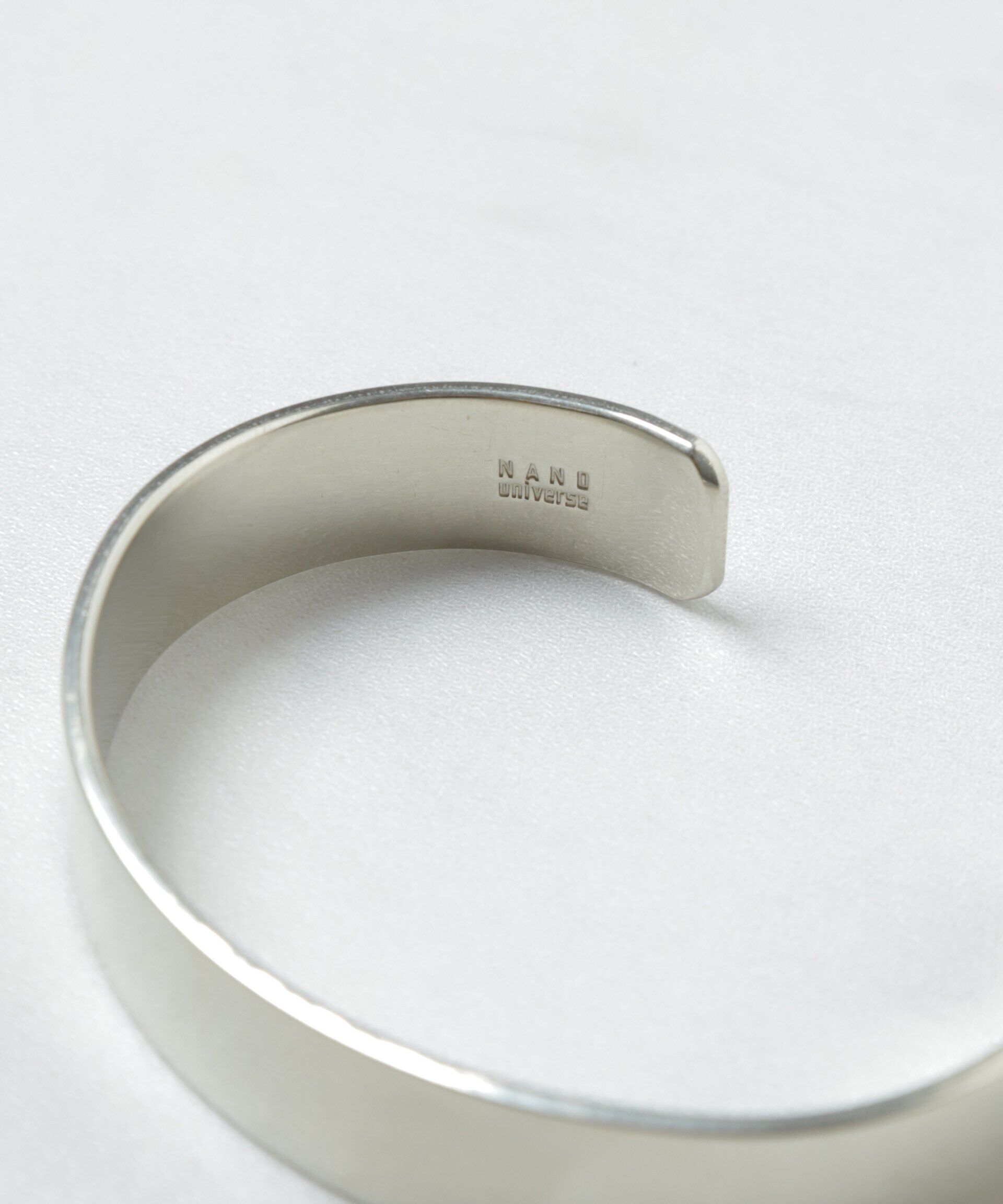 nano･universe「「NU jewelry」ジャーマンシルバーナローバングル」|ブレスレット・バングル|