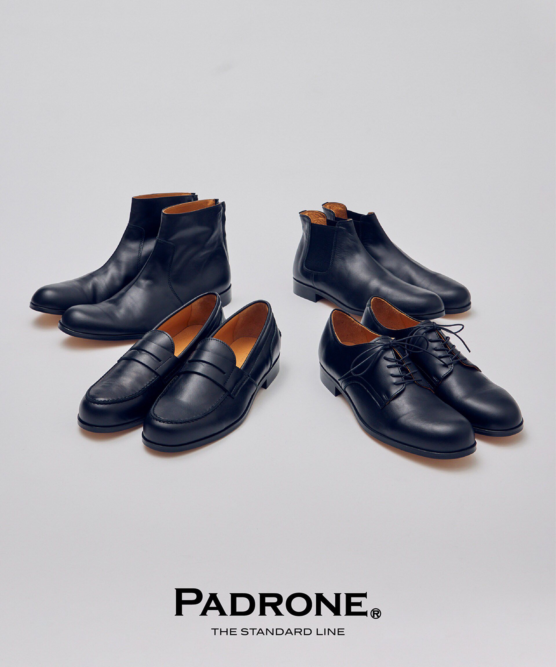 nano･universe「PADRONE THE STANDARD LINE/別注 BACK ZIP BOOTS / バックジップブーツ」|ビジネス・ドレスシューズ|