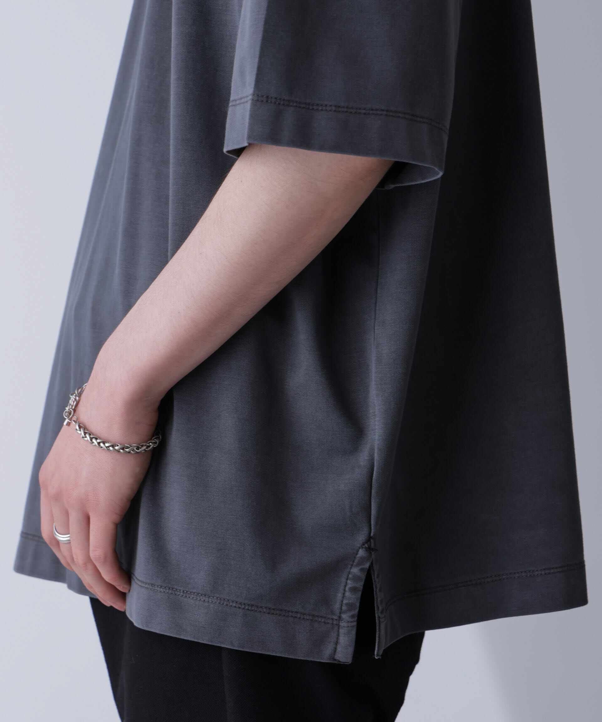 nano･universe「ピグメントビッグTシャツ 半袖」|Tシャツ・カットソー|