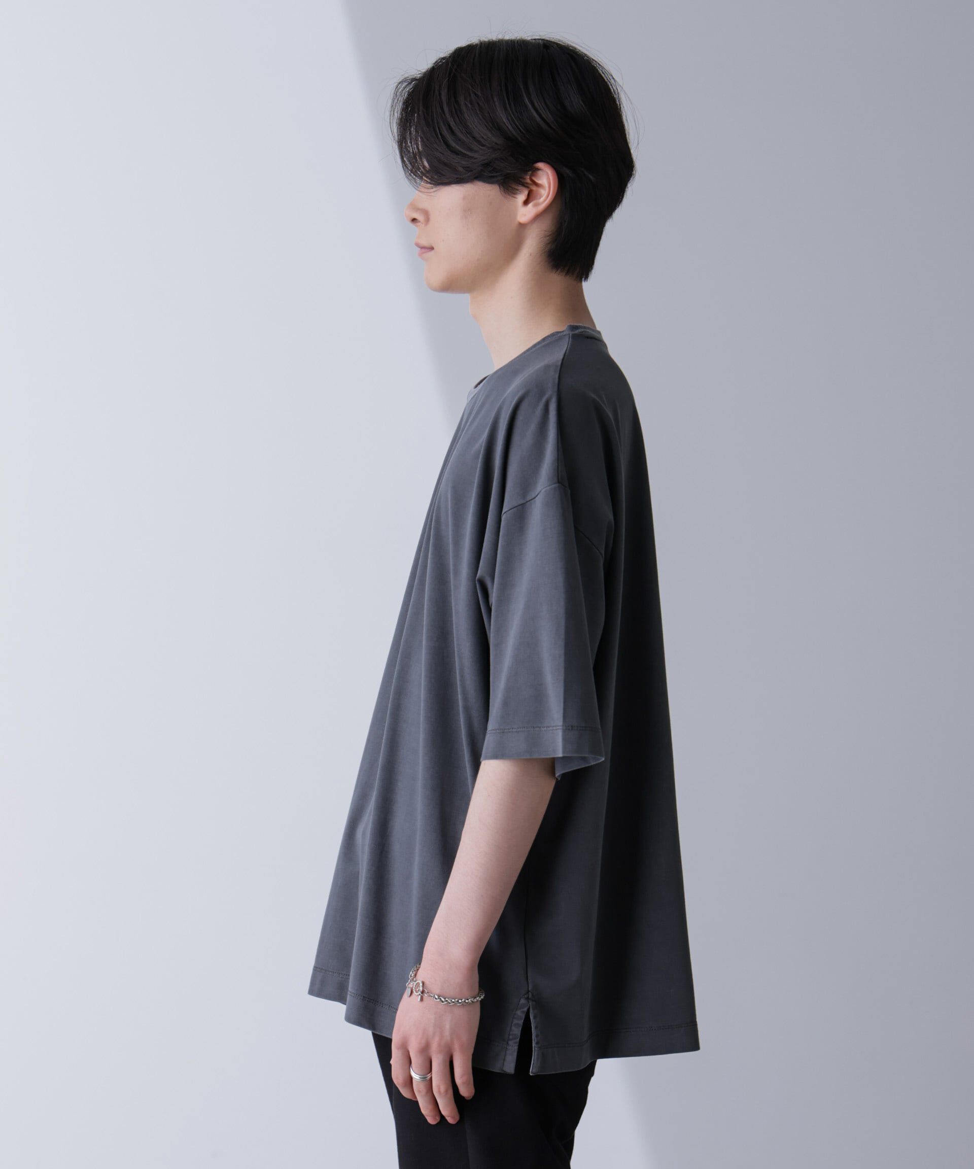 nano･universe「ピグメントビッグTシャツ 半袖」|Tシャツ・カットソー|