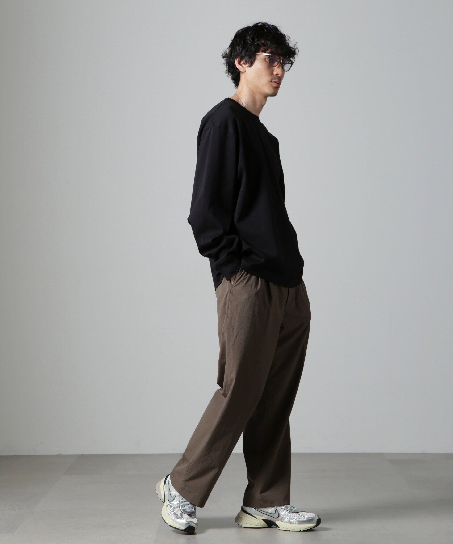 nano･universe「アンチスメル BIG クルーネックTシャツ 長袖」|Tシャツ・カットソー|