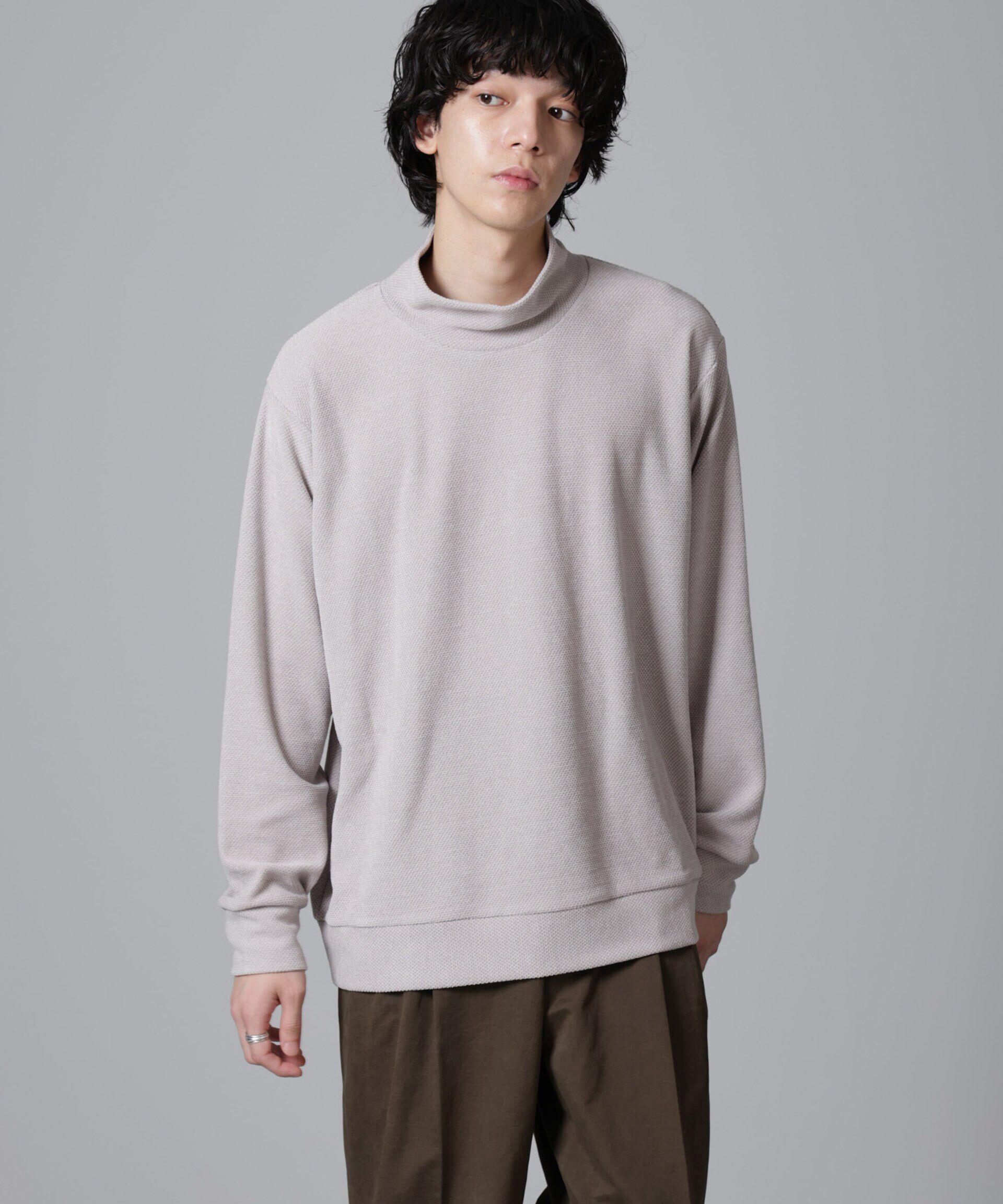 nano･universe「モールライクハイネックプルオーバー 長袖」|Tシャツ・カットソー|