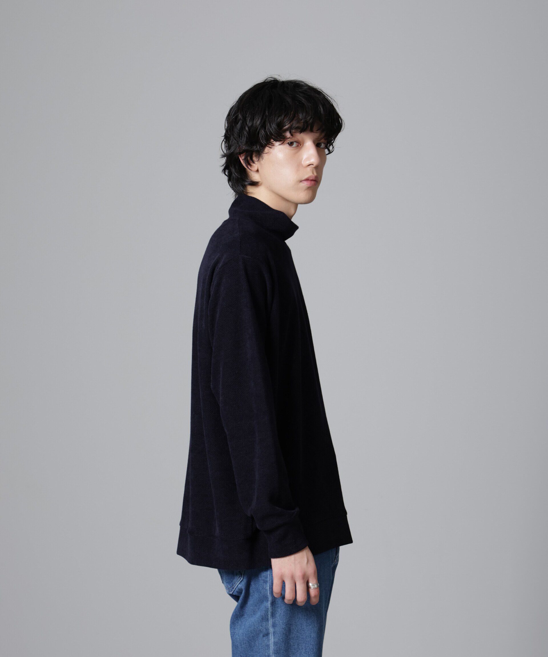 nano･universe「モールライクハイネックプルオーバー 長袖」|Tシャツ・カットソー|