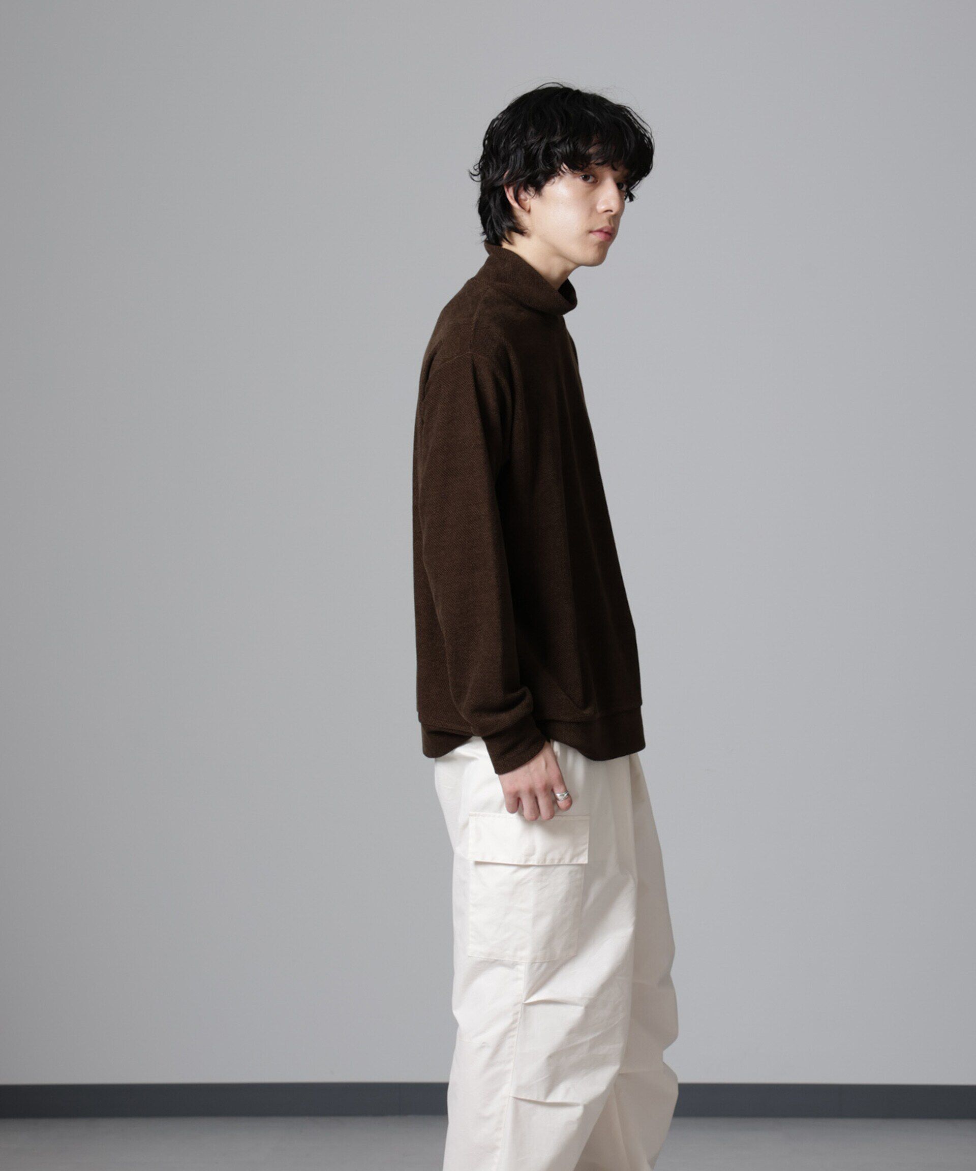 nano･universe「モールライクハイネックプルオーバー 長袖」|Tシャツ・カットソー|