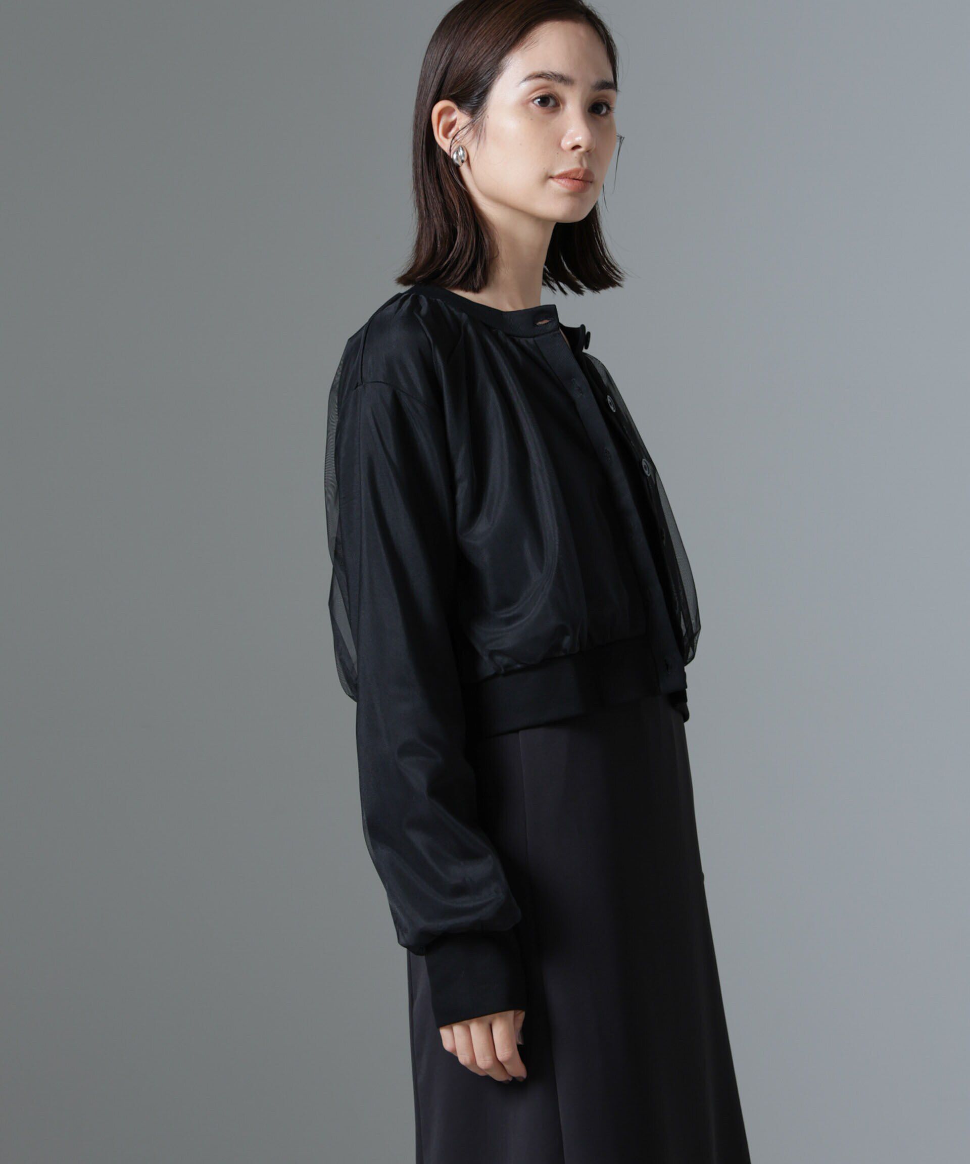 nano･universe「チュールコンビカーディガン」|Tシャツ・カットソー|