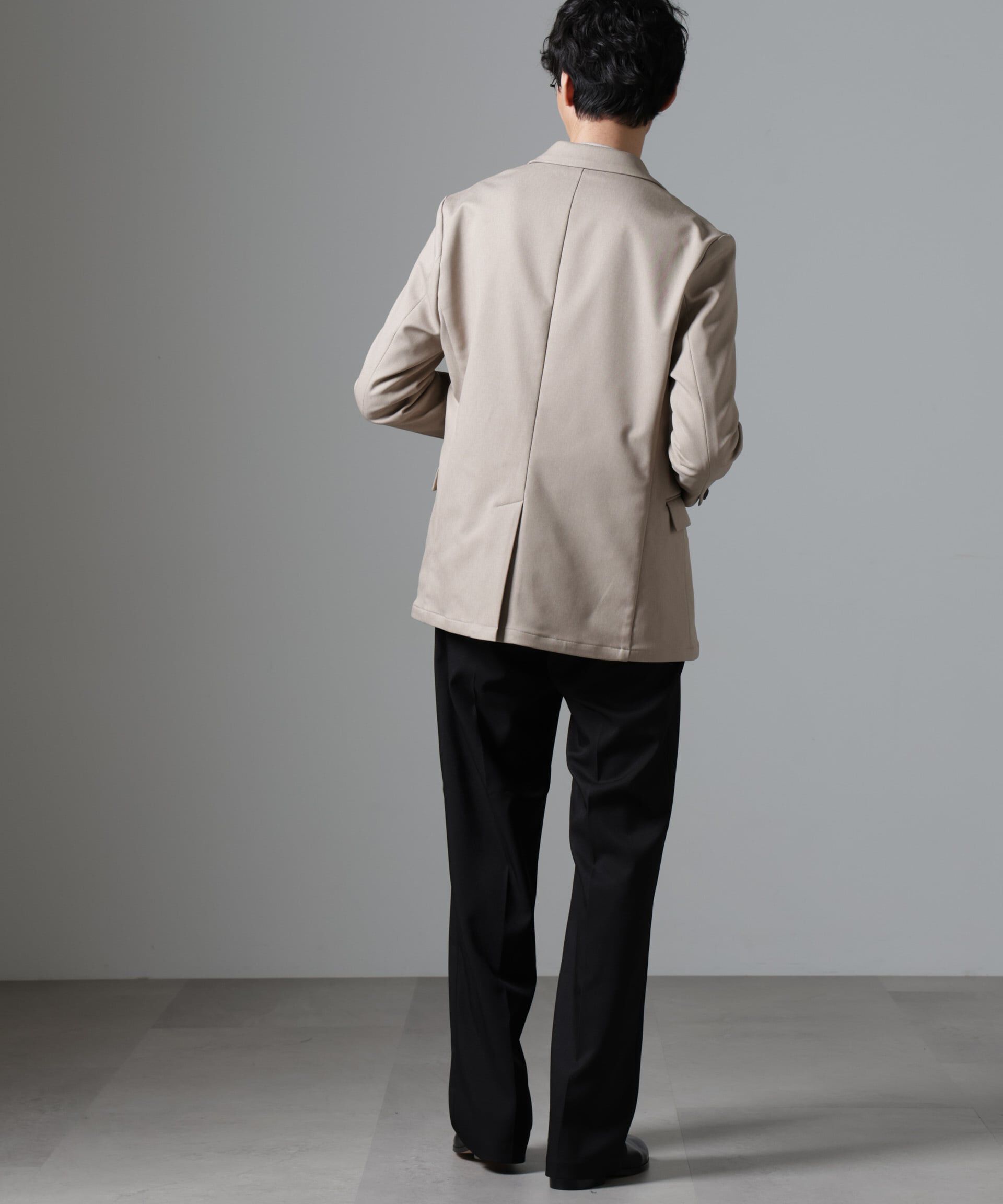 nano･universe「｢N JACKET BASIC｣CATINA(R)ﾒﾗﾝｼﾞ二重織ﾂｲﾙｽﾄﾚｯﾁｼﾞｬｹｯﾄ(ｾ 」|スーツ|