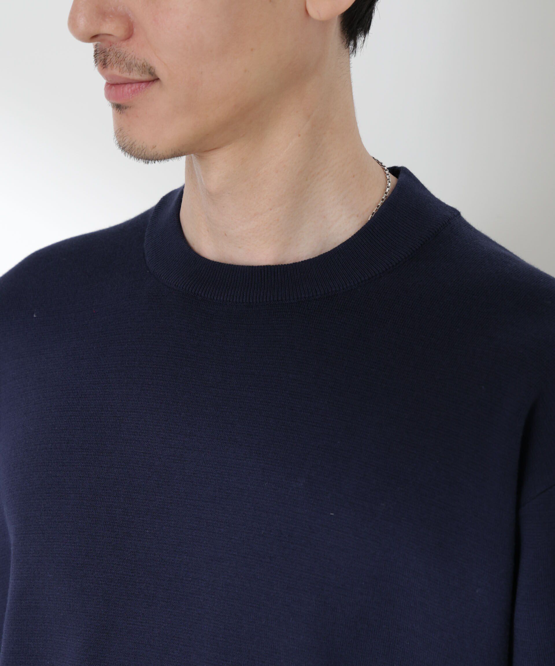 nano･universe「14ゲージミラノリブ ジャケTEE 長袖 （手洗い可能）」|ニット・セーター|