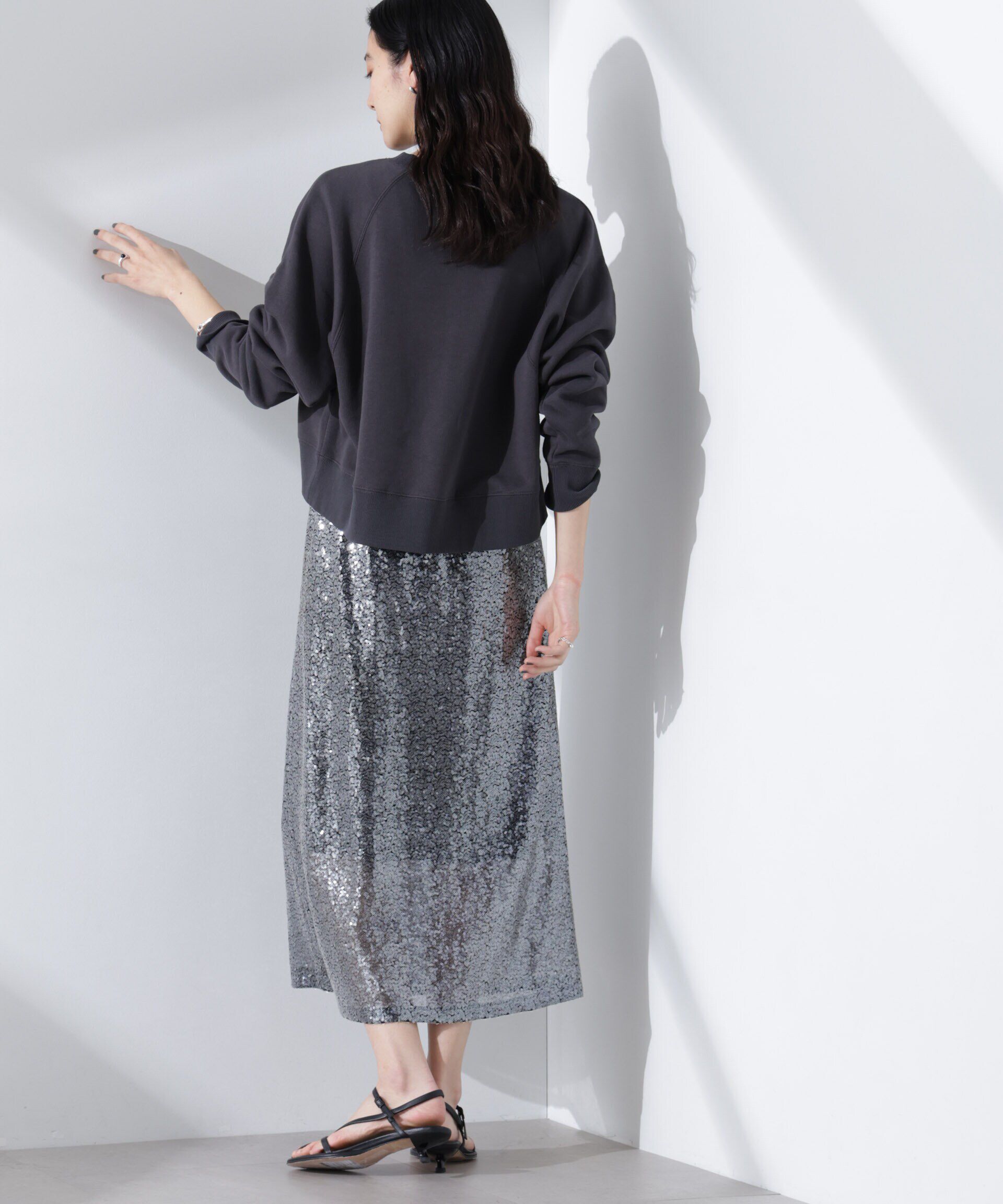 nano･universe「スパンコールスカート」|スカート|