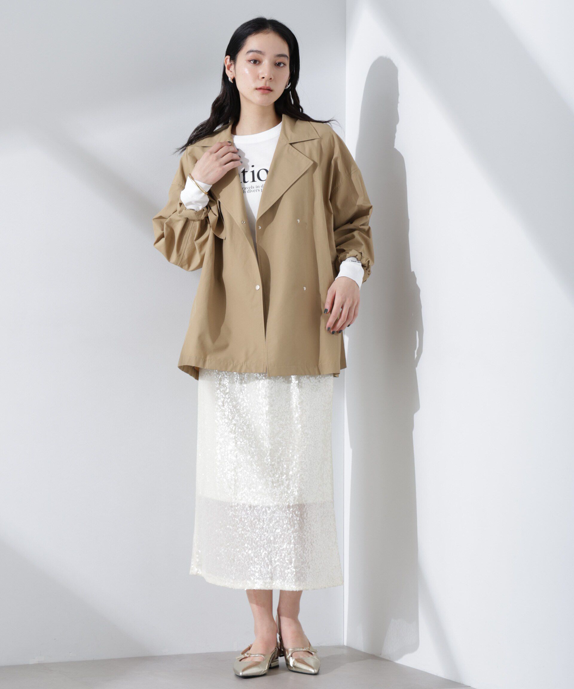 nano･universe「スパンコールスカート」|スカート|