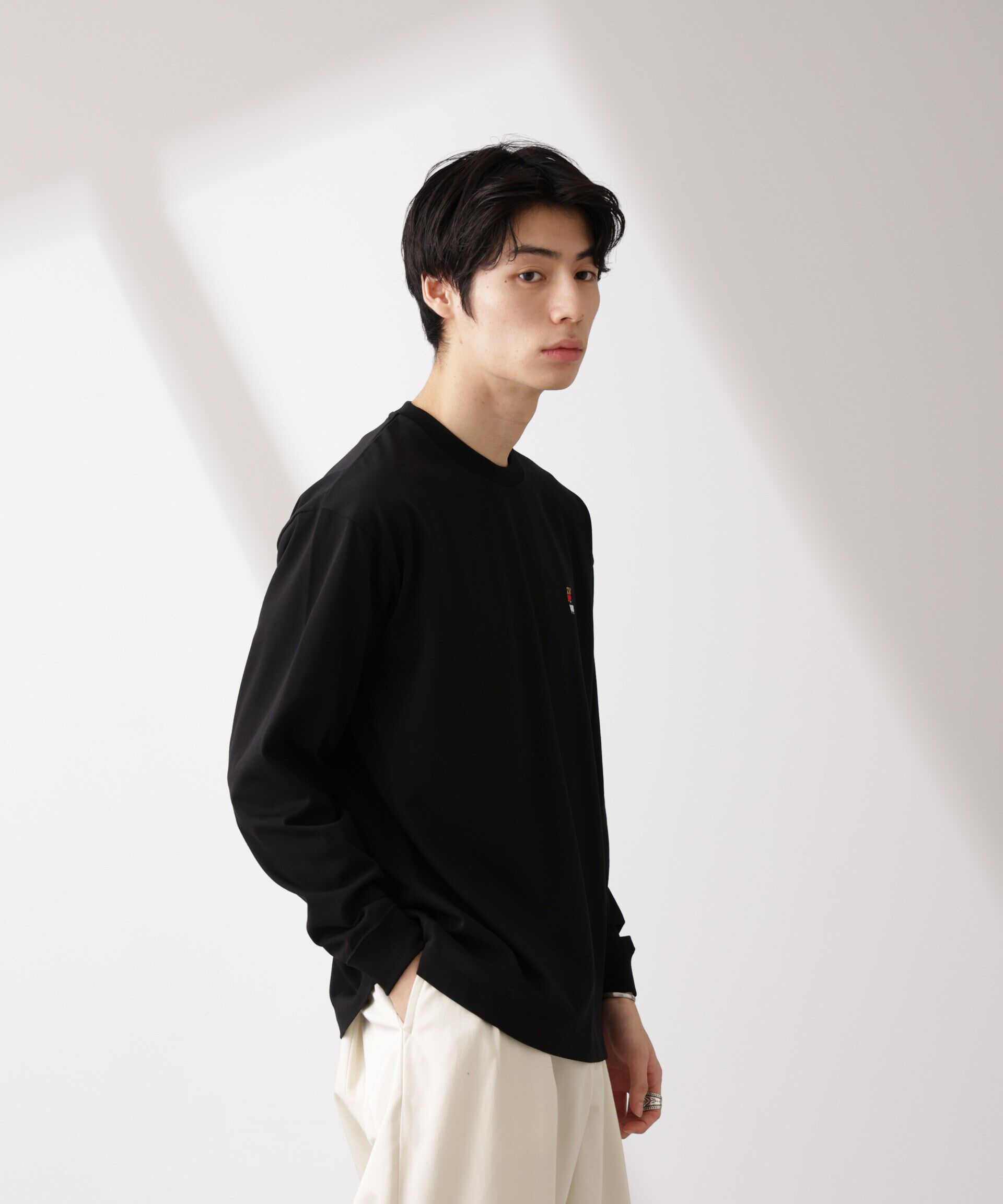 nano･universe「ナノベアTシャツ 長袖」|Tシャツ・カットソー|