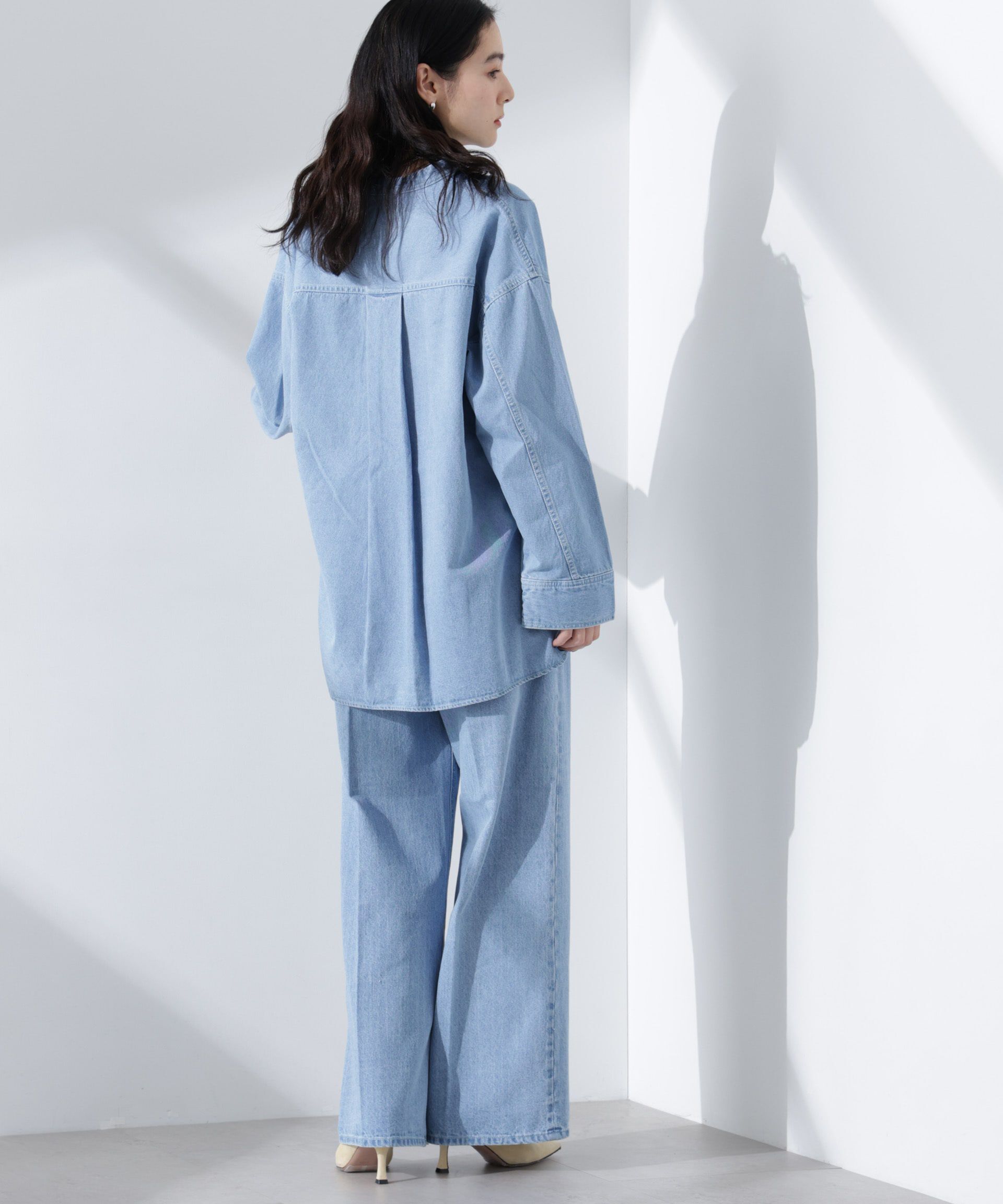 nano･universe「デニムポケットプルオーバー（セットアップ可）」|シャツ・ブラウス|