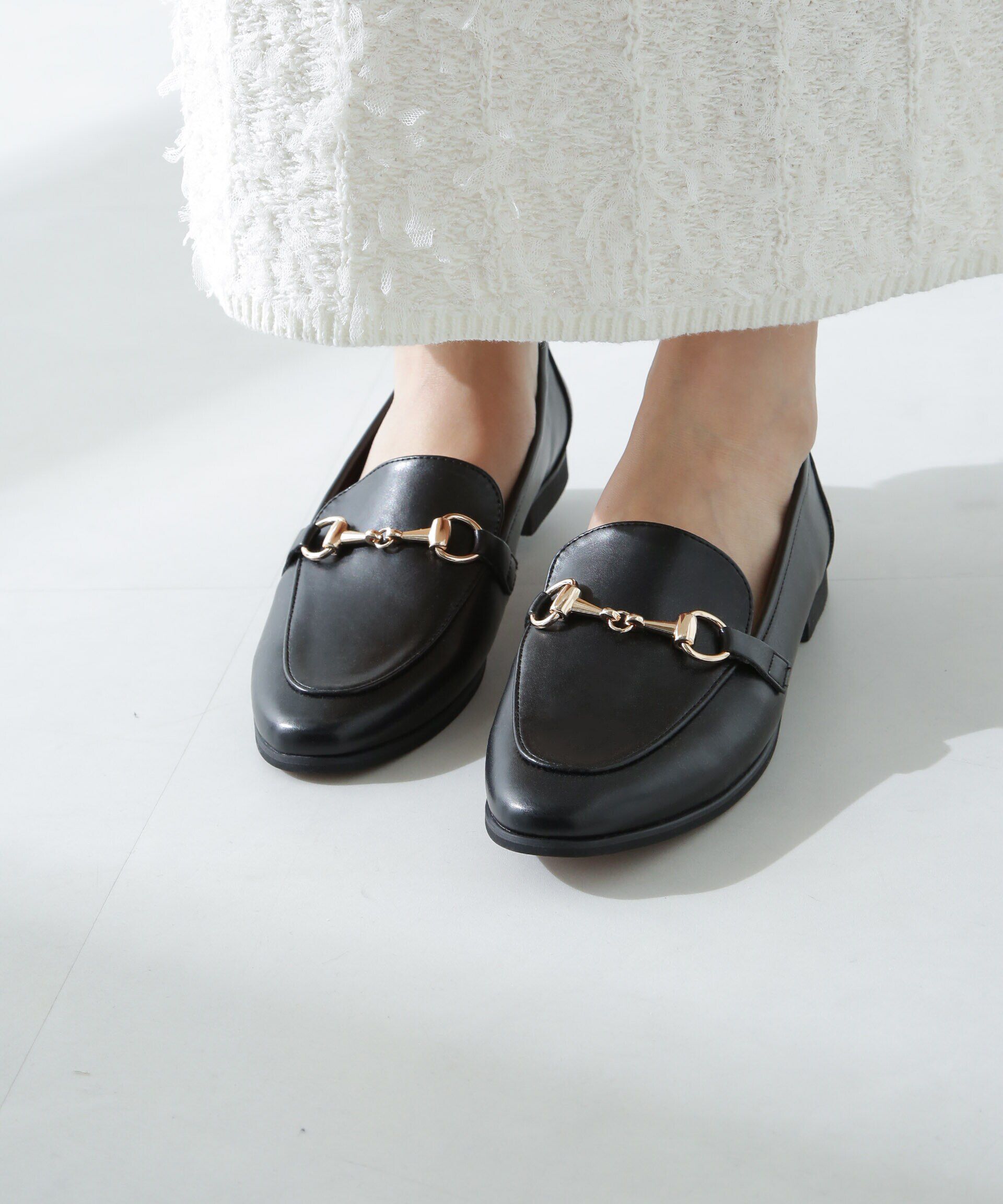 nano･universe「ビットローファー」|ビジネス・ドレスシューズ|ブラック