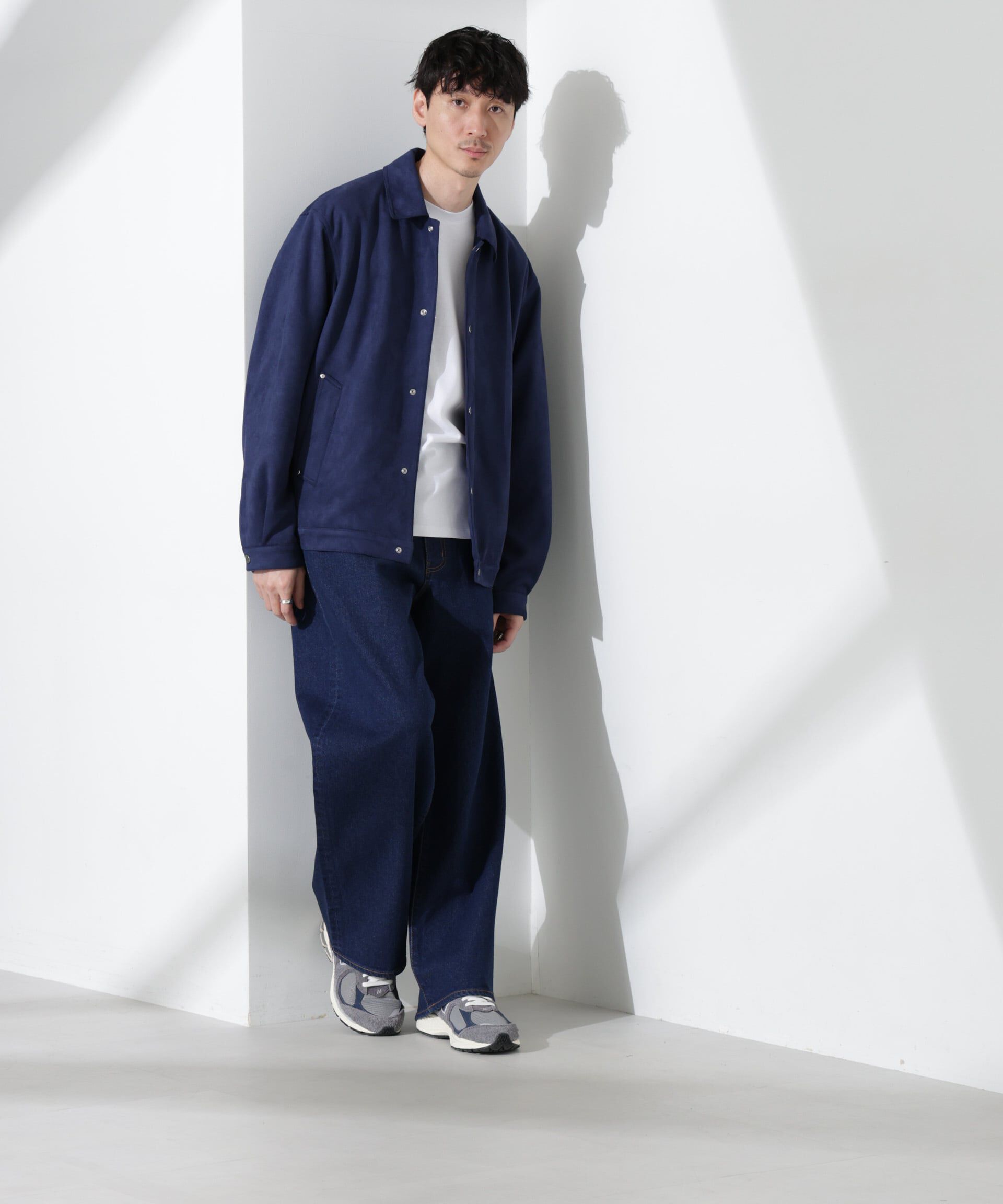 nano･universe「フェイクスエードシャツブルゾン」|ブルゾン・スタジャン|