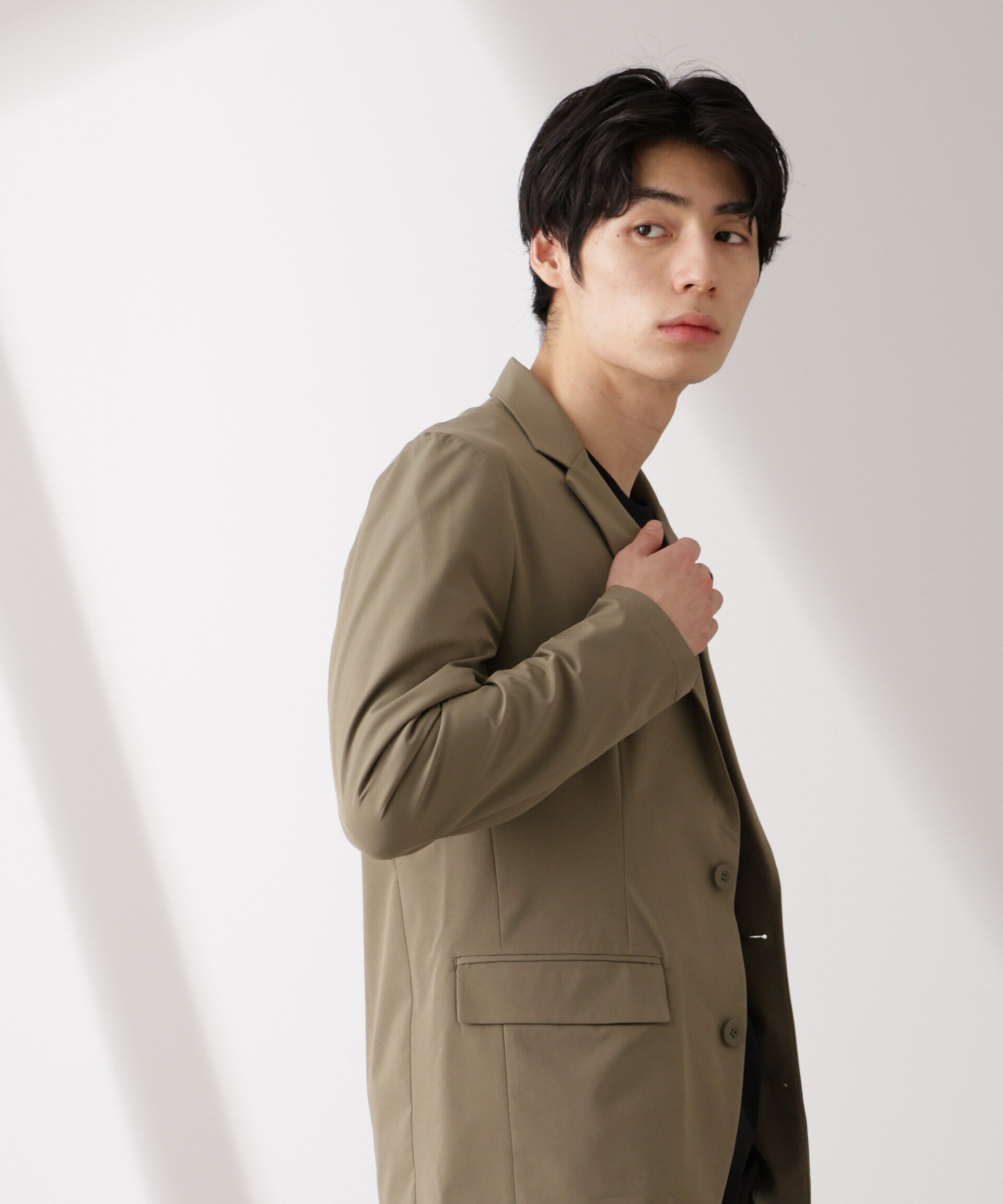 nano･universe「ライトウェイトストレッチ ジャケット(セットアップ可)」|テーラードジャケット|