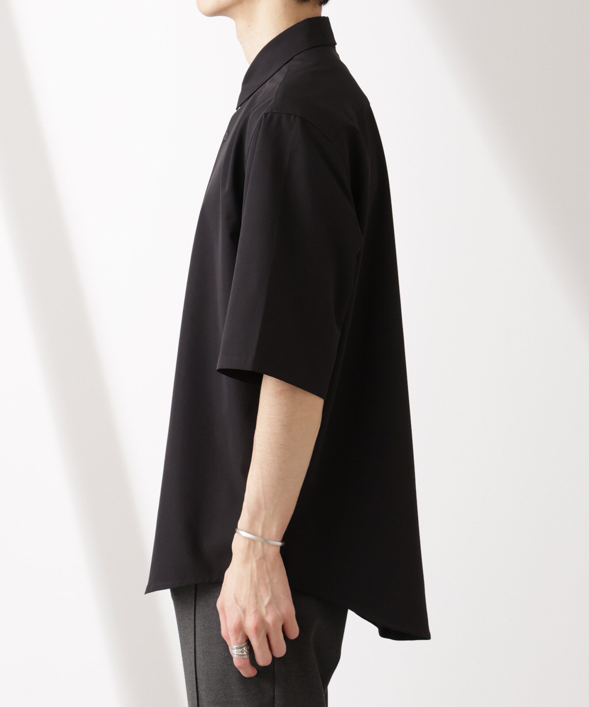 nano･universe「ライトウェイトストレッチ シャツ半袖」|シャツ・ブラウス|