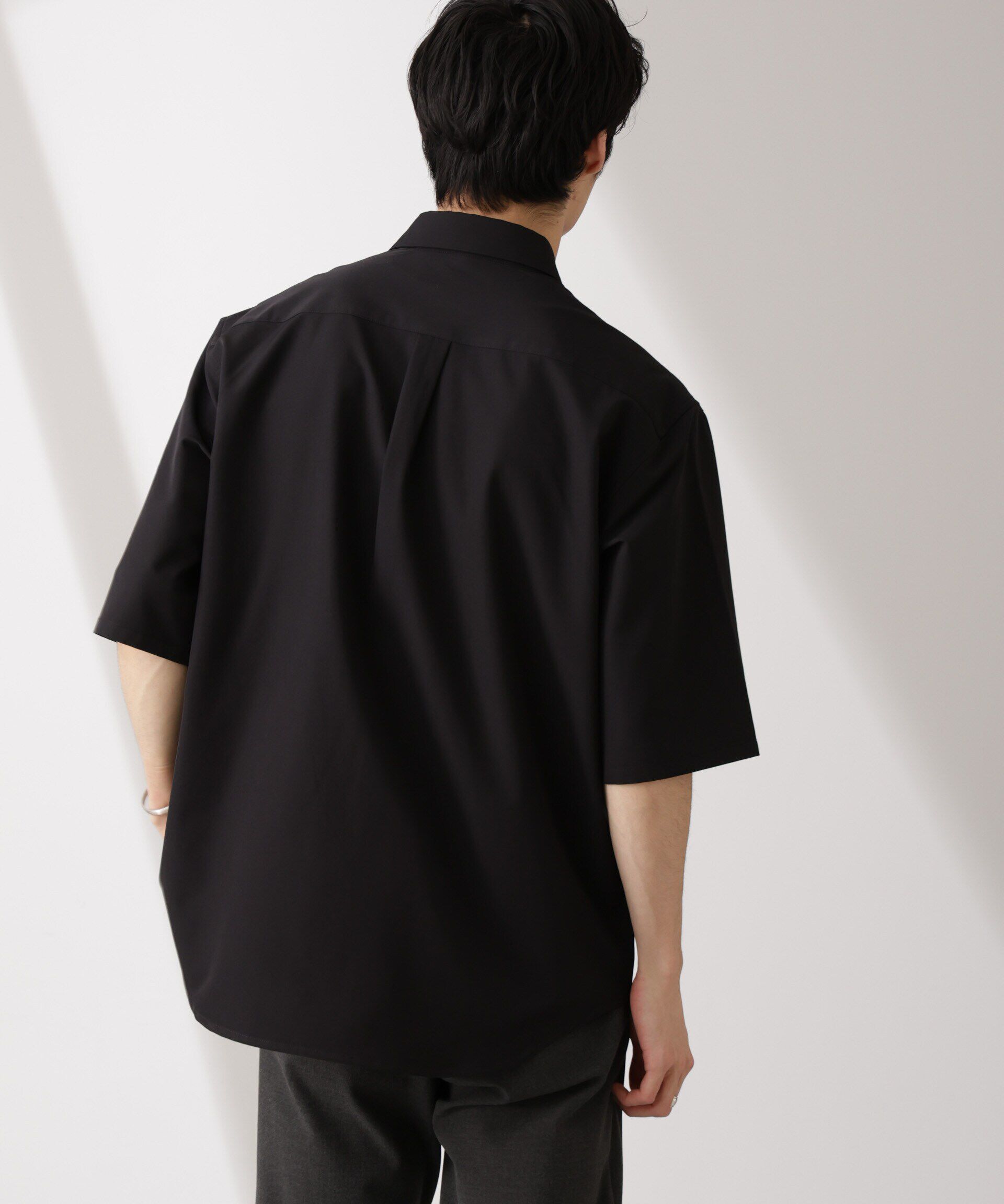 nano･universe「ライトウェイトストレッチ シャツ半袖」|シャツ・ブラウス|