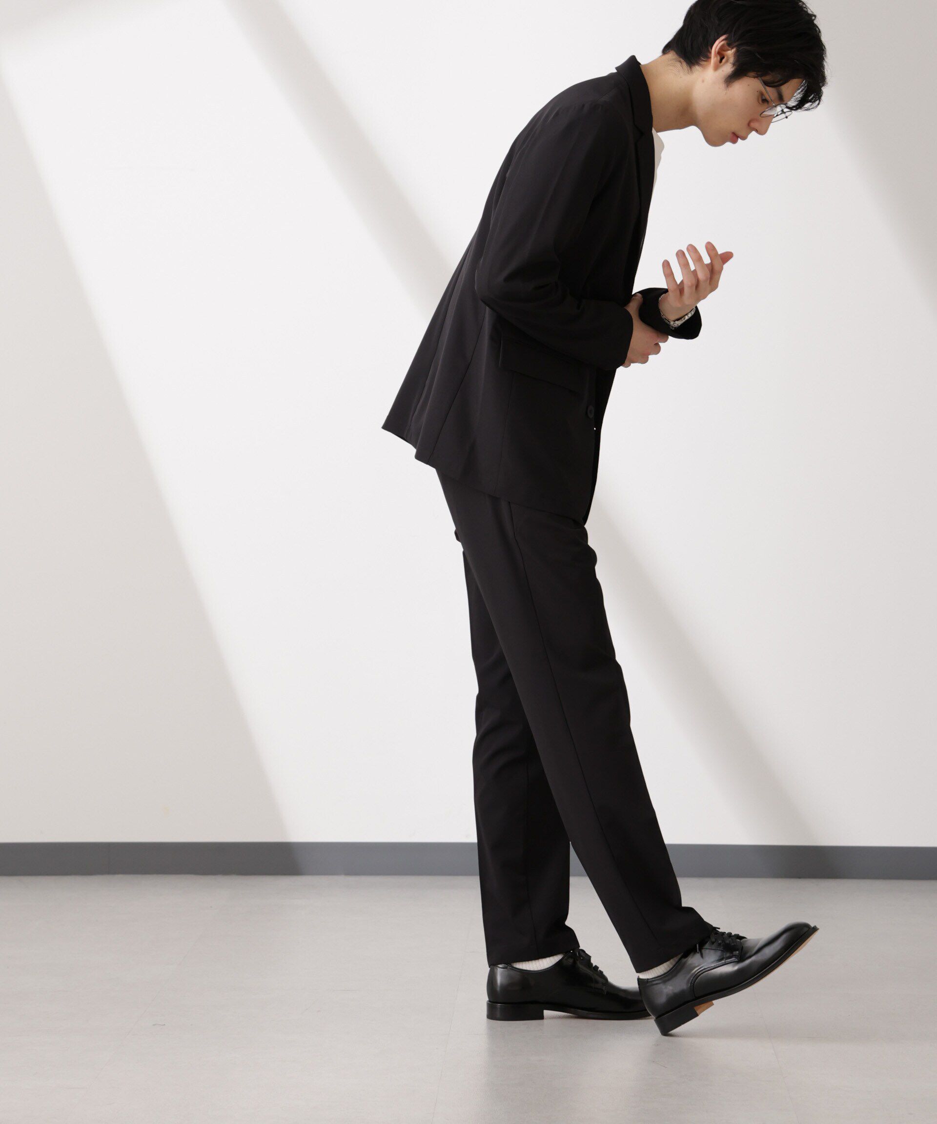 nano･universe「ライトウェイトストレッチ タイトスラックス(セットアップ可)」|チノ|