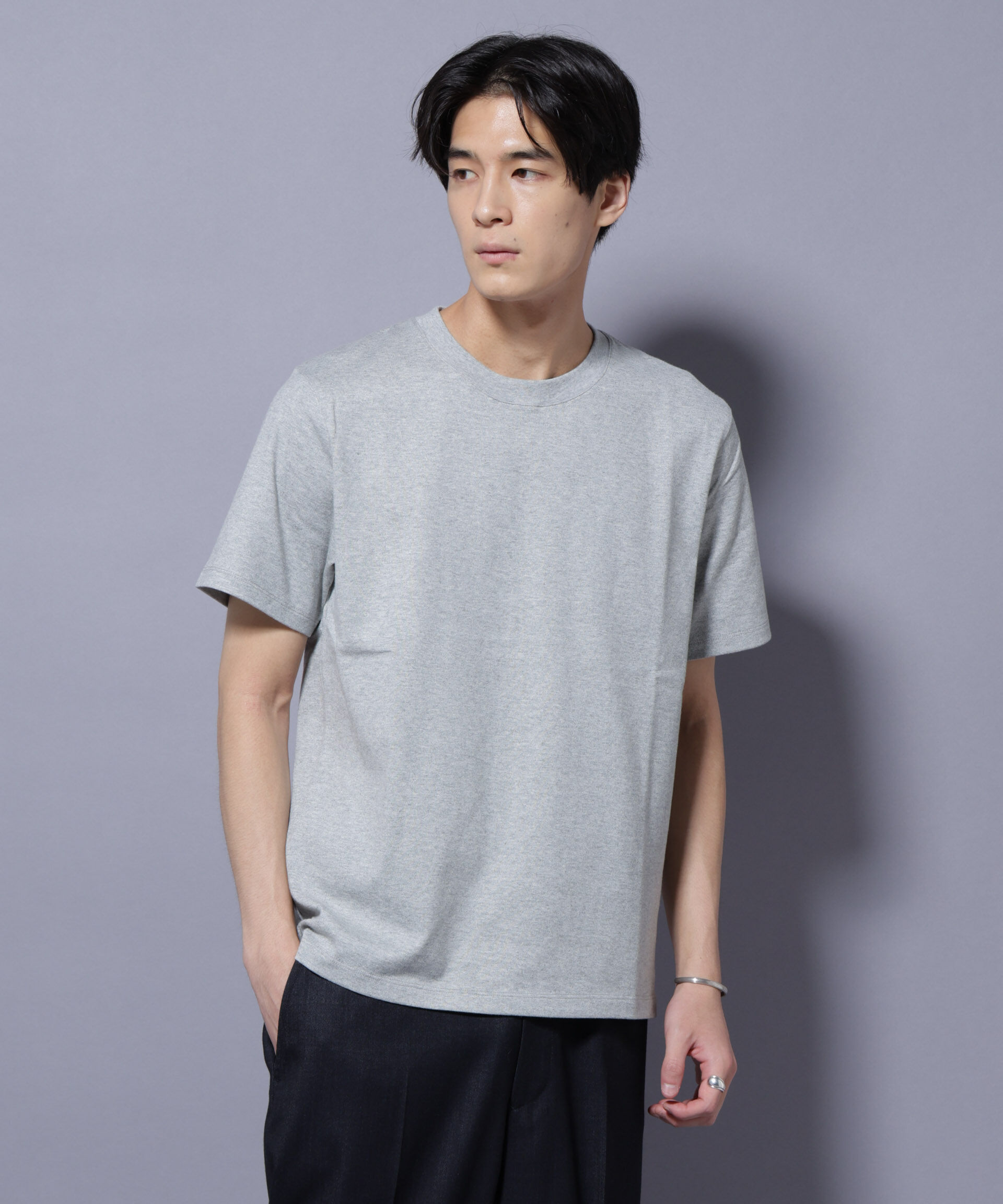 nano･universe「Anti Soaked(R) 汗染み防止 クルーネック レギュラーシルエットTシャツ」|Tシャツ・カットソー|