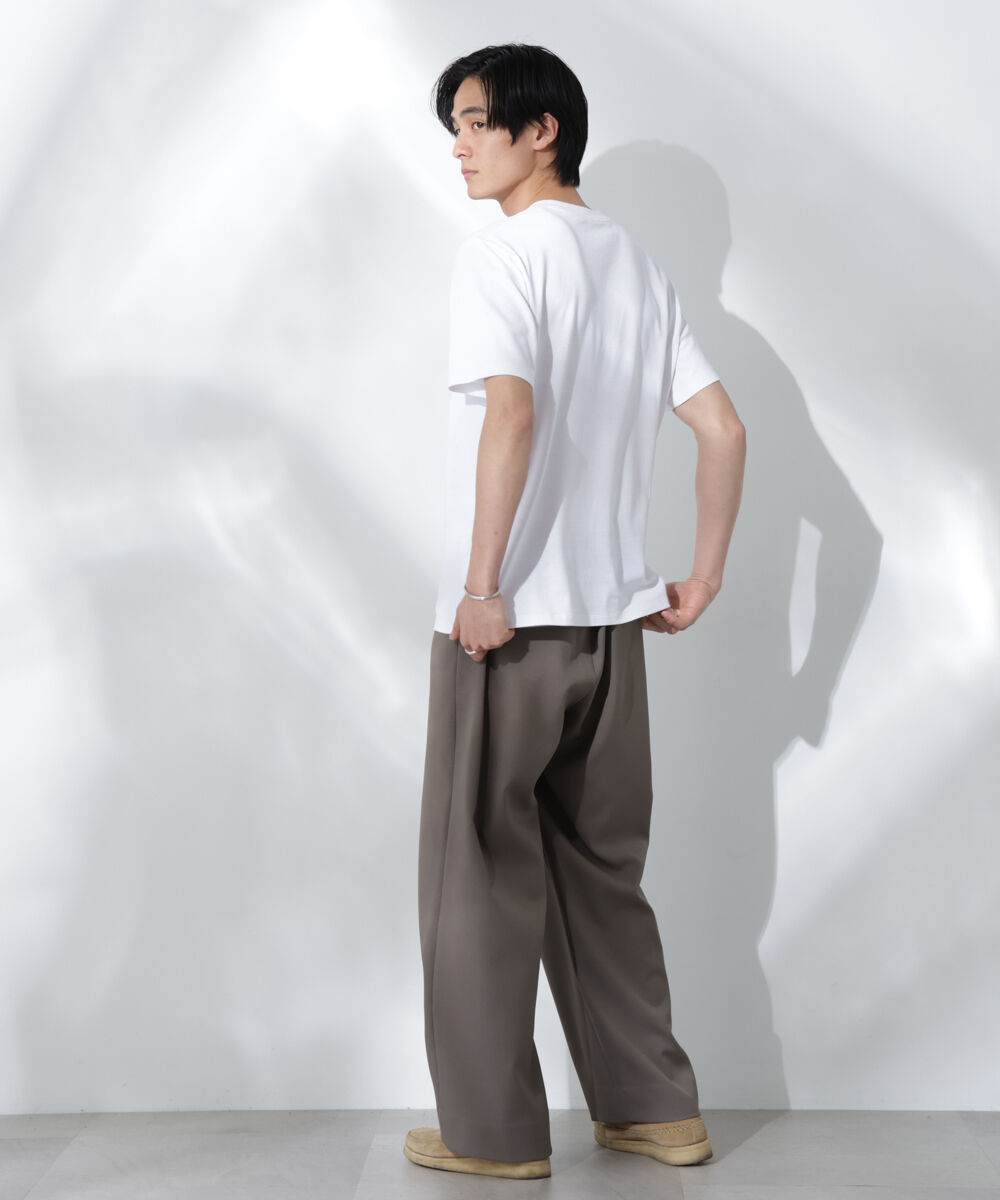 nano･universe「Anti Soaked(R) 汗染み防止 クルーネック レギュラーシルエットTシャツ」|Tシャツ・カットソー|