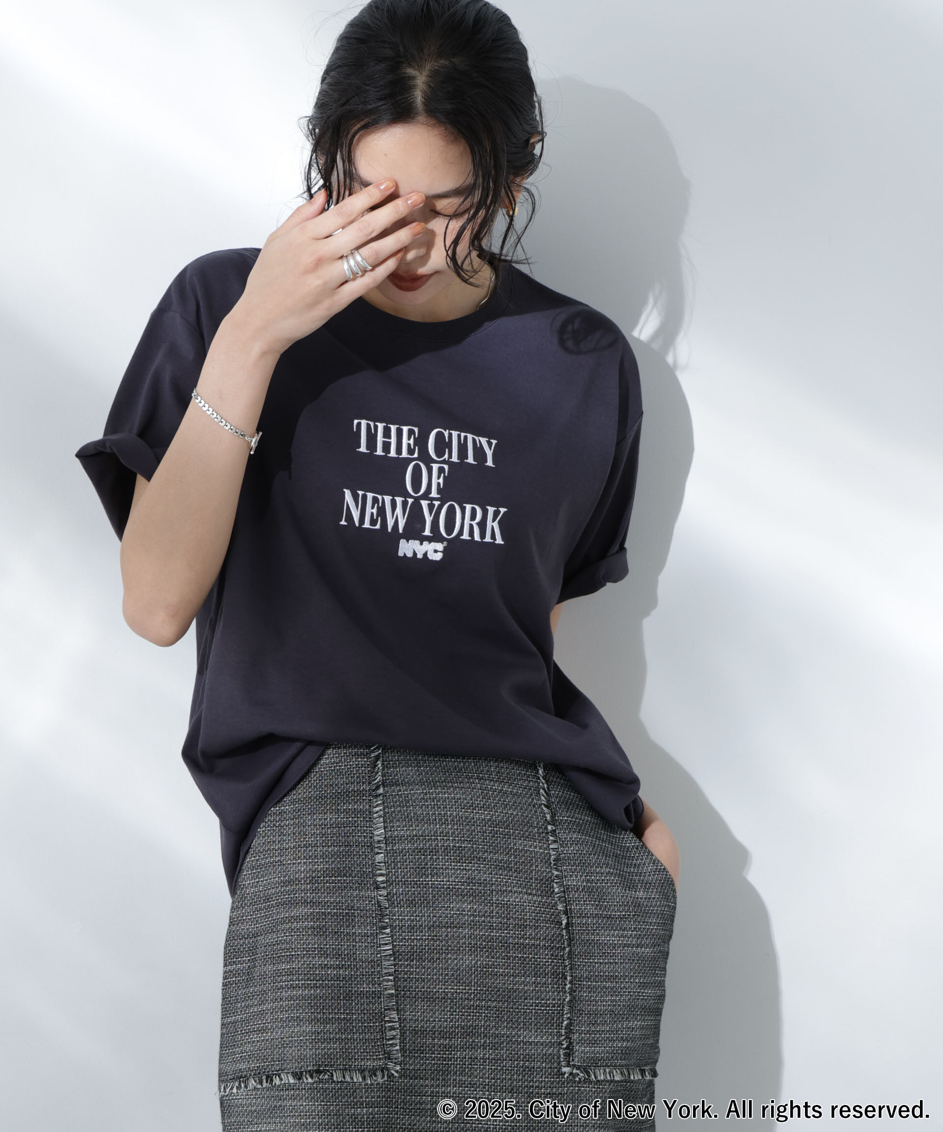 nano･universe「GOOD ROCK SPEED&times;Anti Soaked(R) 汗染み防止 NYC Tシャツ」|Tシャツ・カットソー|パターン65