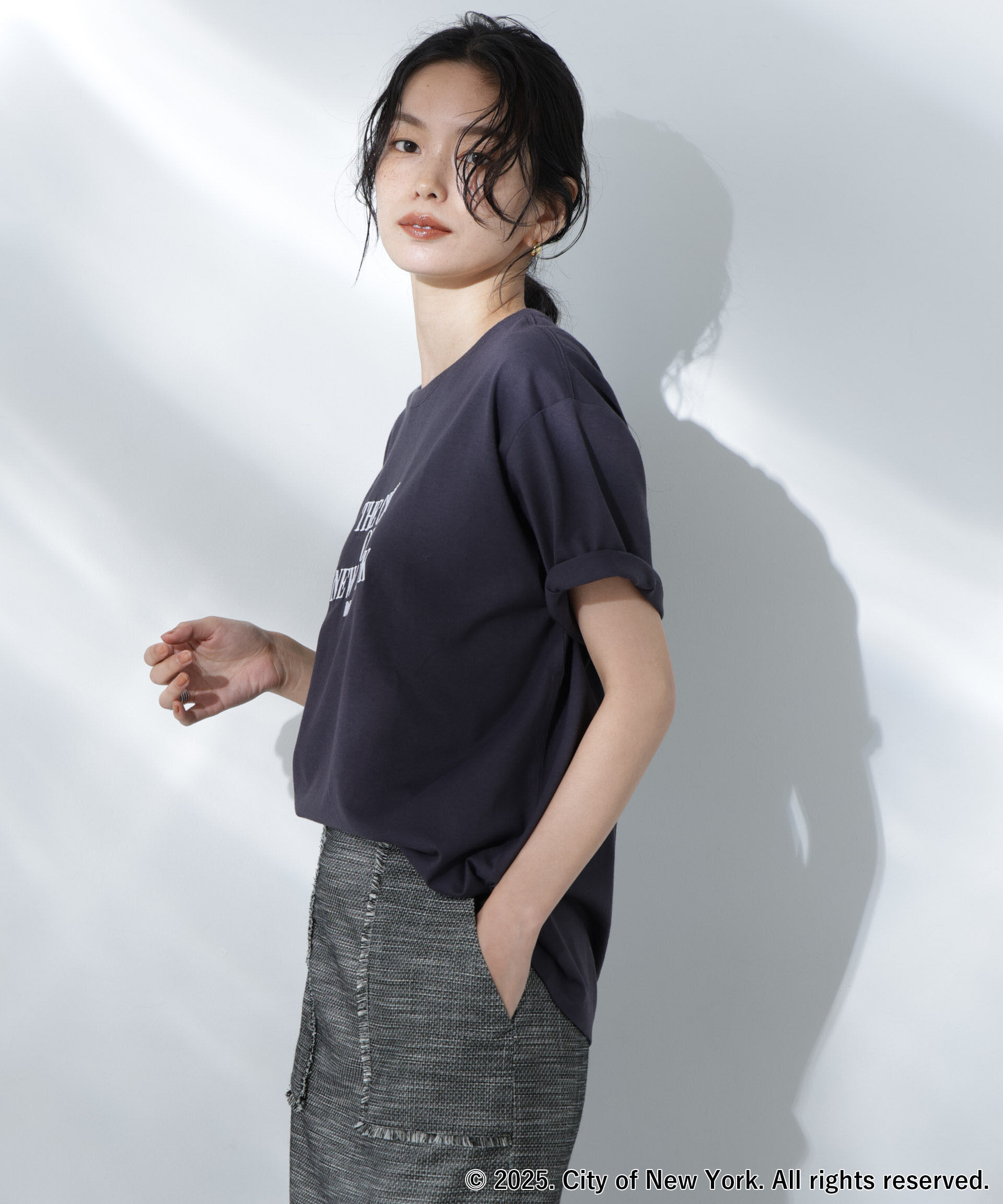 nano･universe「GOOD ROCK SPEED&times;Anti Soaked(R) 汗染み防止 NYC Tシャツ」|Tシャツ・カットソー|