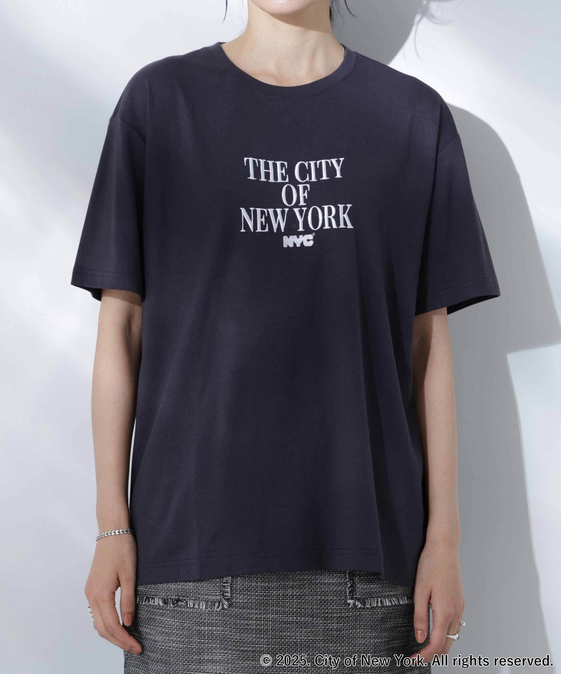 nano･universe「GOOD ROCK SPEED&times;Anti Soaked(R) 汗染み防止 NYC Tシャツ」|Tシャツ・カットソー|