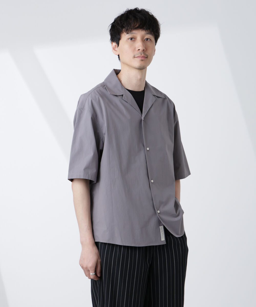 nano･universe「「大人のワイドシャツ」オープンカラー 半袖」|シャツ・ブラウス|