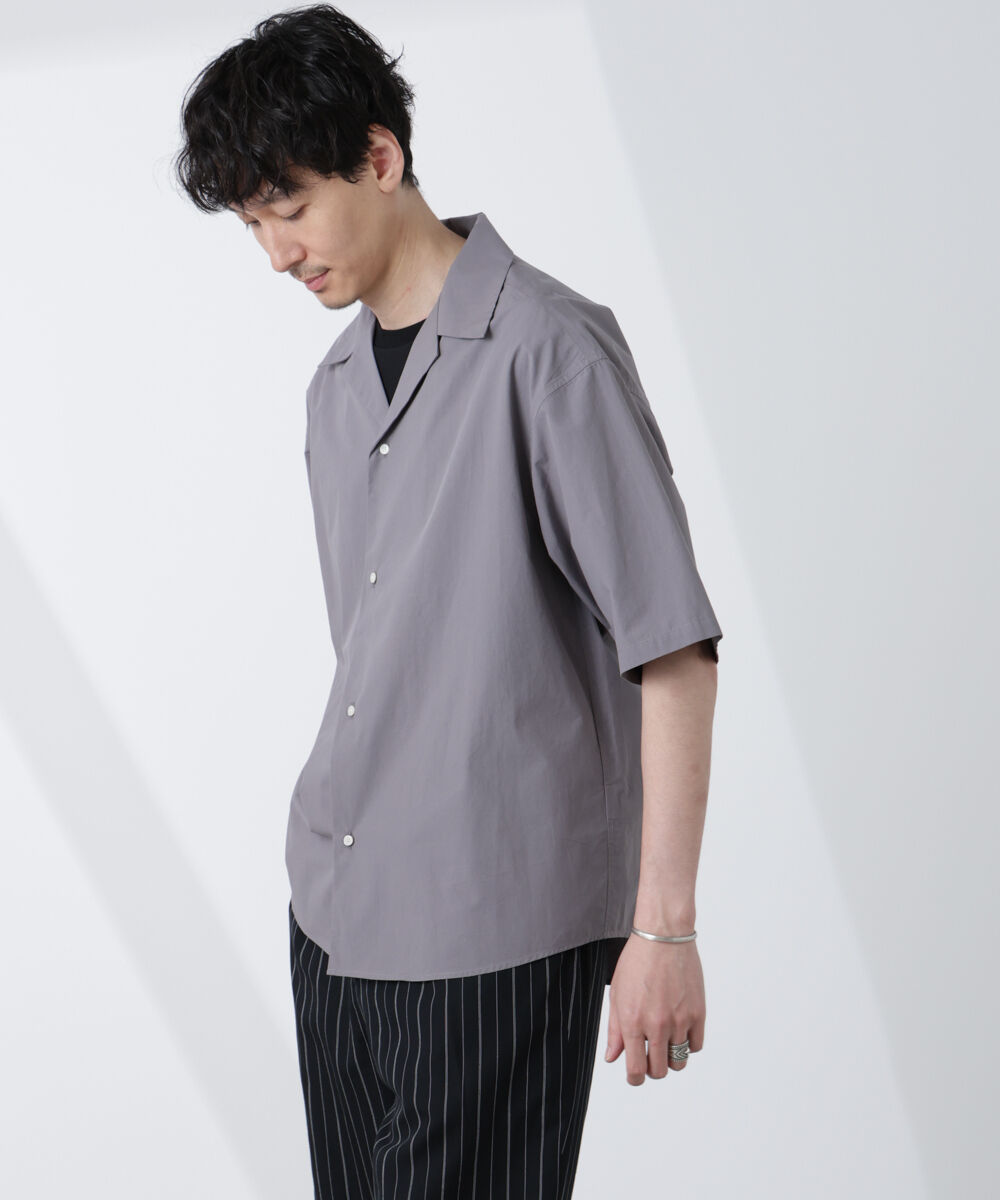 nano･universe「「大人のワイドシャツ」オープンカラー 半袖」|シャツ・ブラウス|