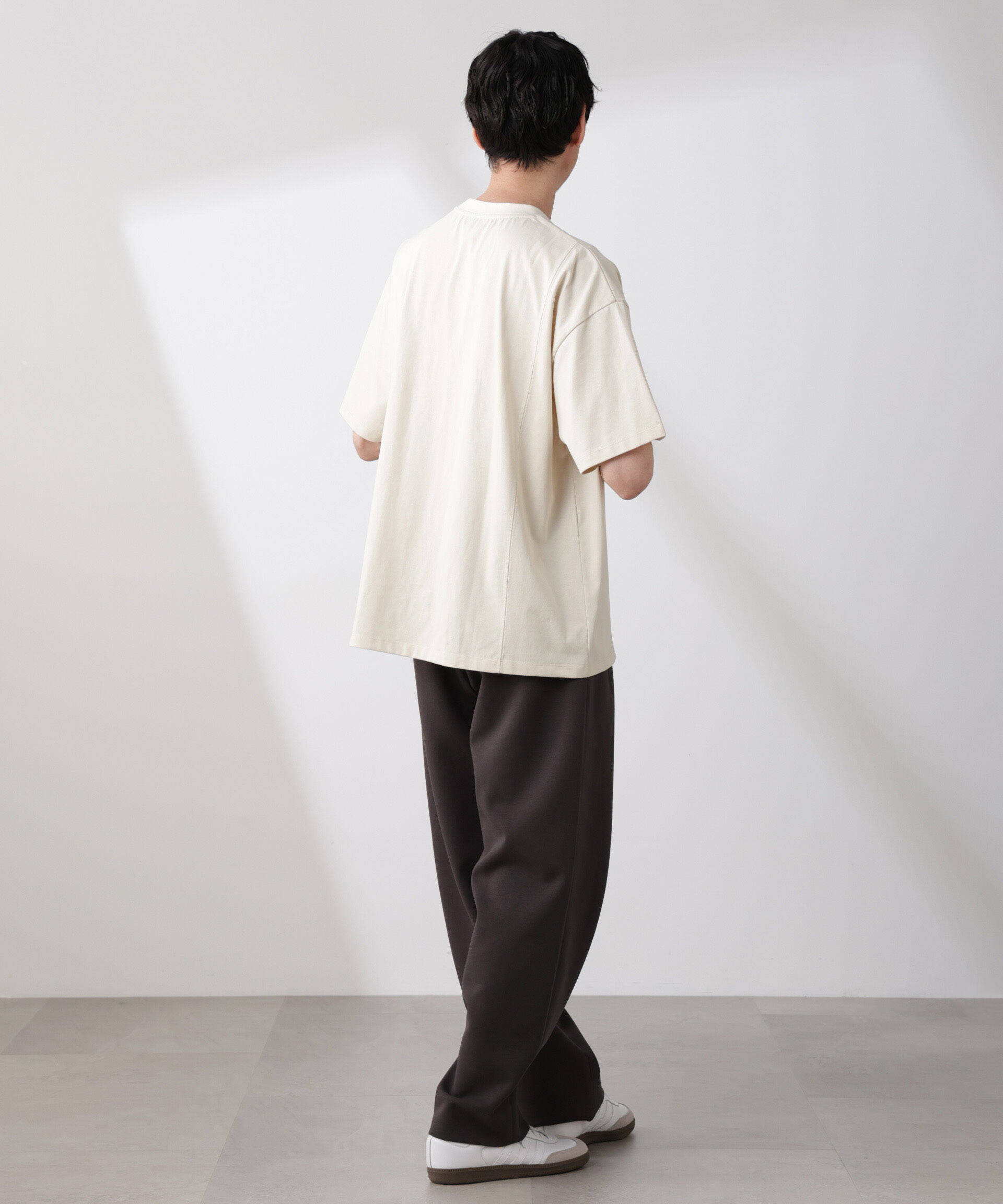 nano･universe「「NJ/CLUB」 ENRICHプリント切り替え Tシャツ」|Tシャツ・カットソー|