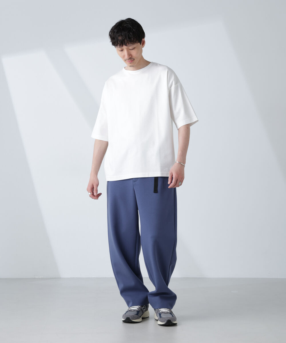 nano･universe「「NJ/CLUB」モクロディ ボートネック ビッグＴシャツ」|Tシャツ・カットソー|