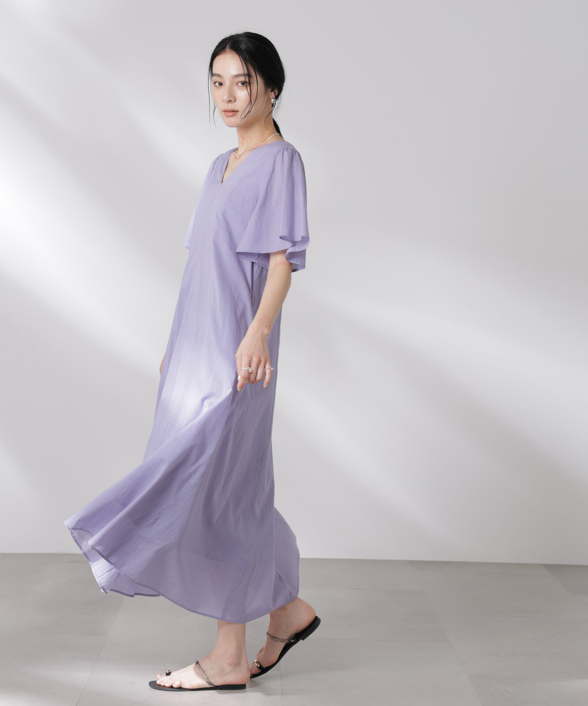 nano･universe「made in india コットンフレアワンピース」|ワンピース|