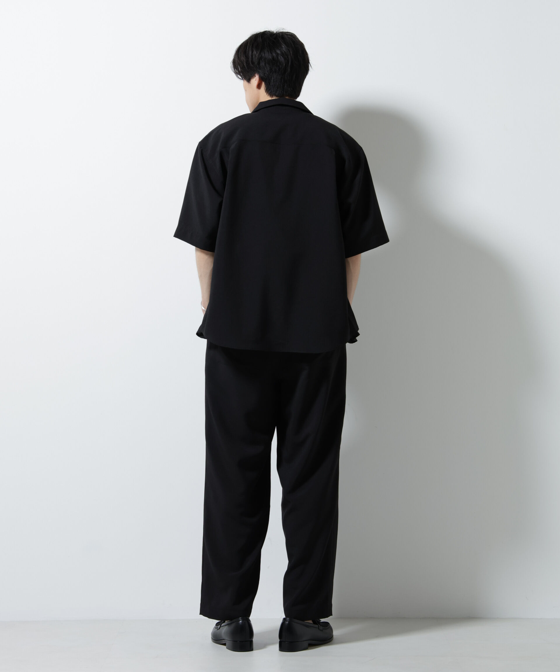 nano･universe「メランジドライオープンカラーシャツ（セットアップ可）」|シャツ・ブラウス|