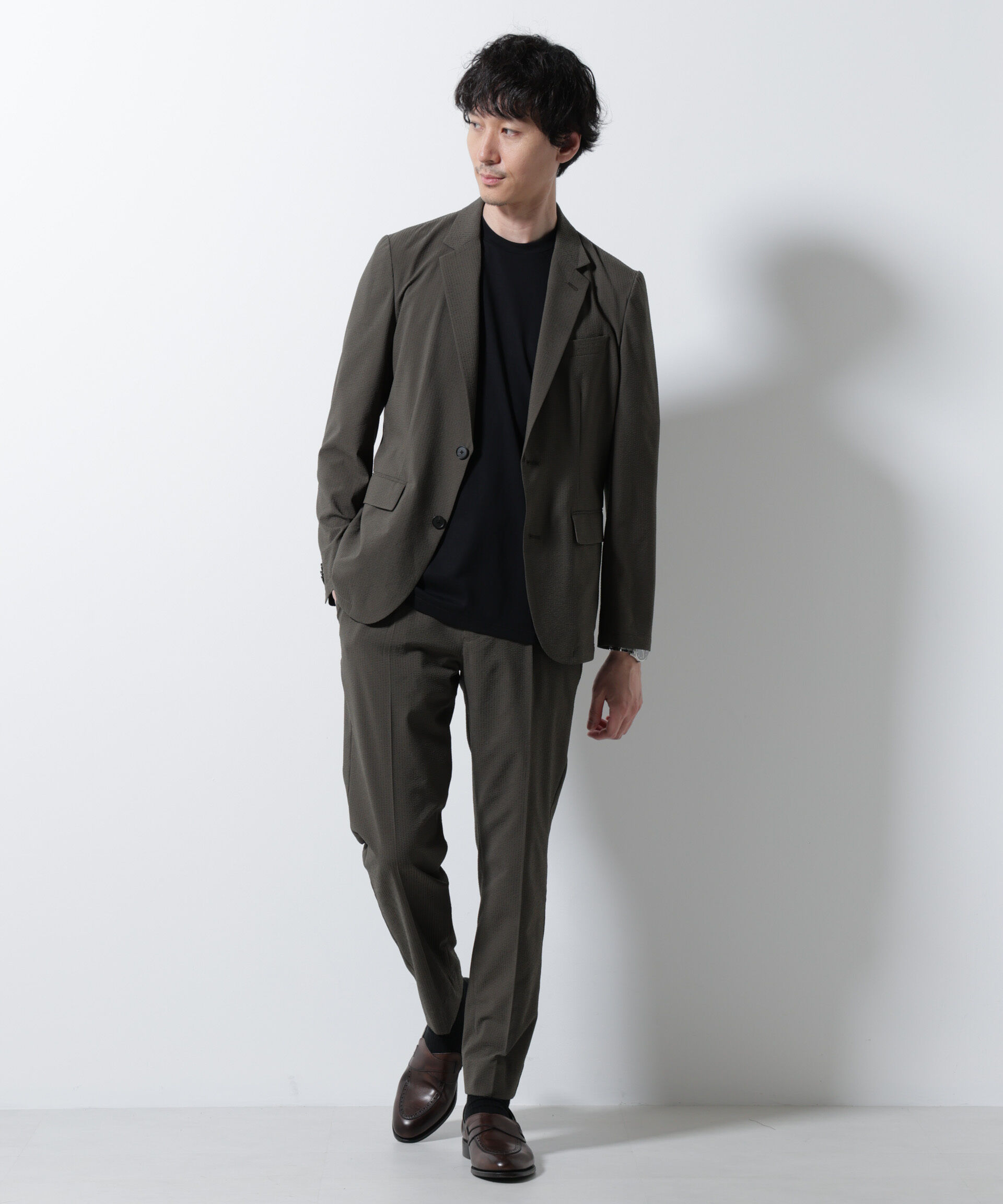 nano･universe「「Damerino」DotAir(R)サッカーストレッチセットアップ/吸水速乾」|スーツ|