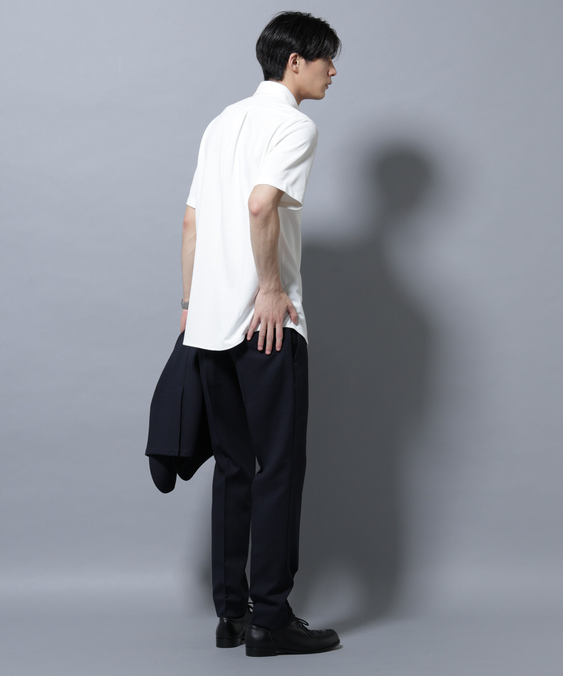 nano･universe「「N SHIRTS」 AERO FREEZE 鹿の子シャツ」|シャツ・ブラウス|