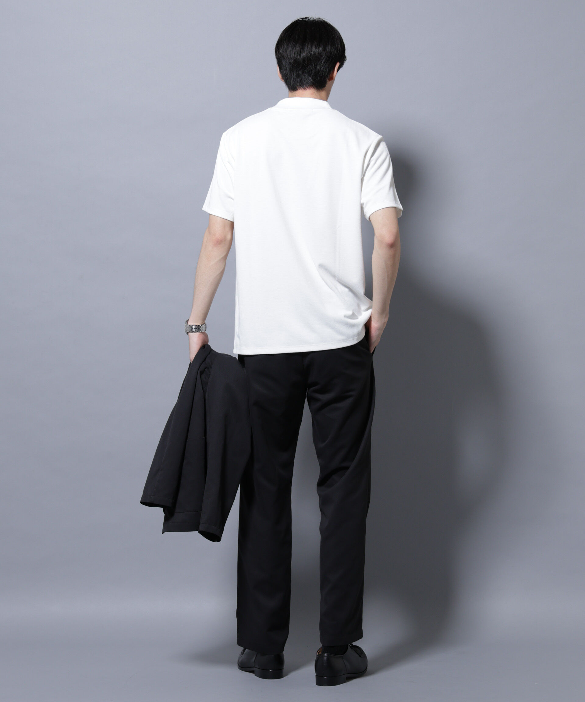 nano･universe「「N Tshirts」 AERO FREEZE 鹿の子ジャケT 半袖」|Tシャツ・カットソー|