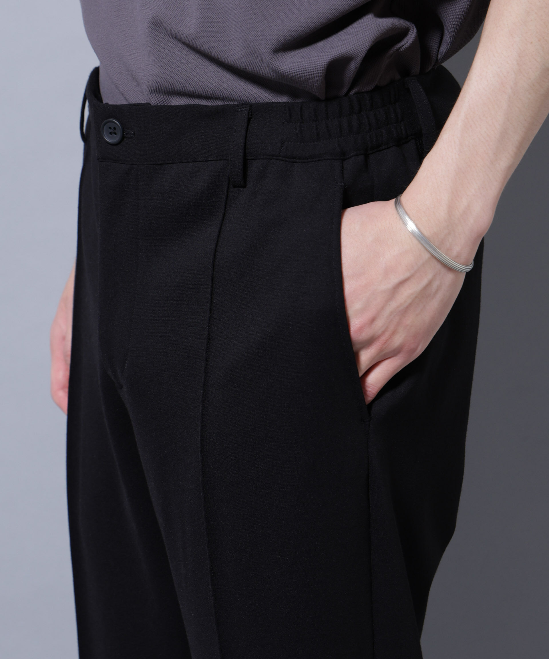 nano･universe「「モダンコンフォートシリーズ」スリムイージースラックス」|チノ|